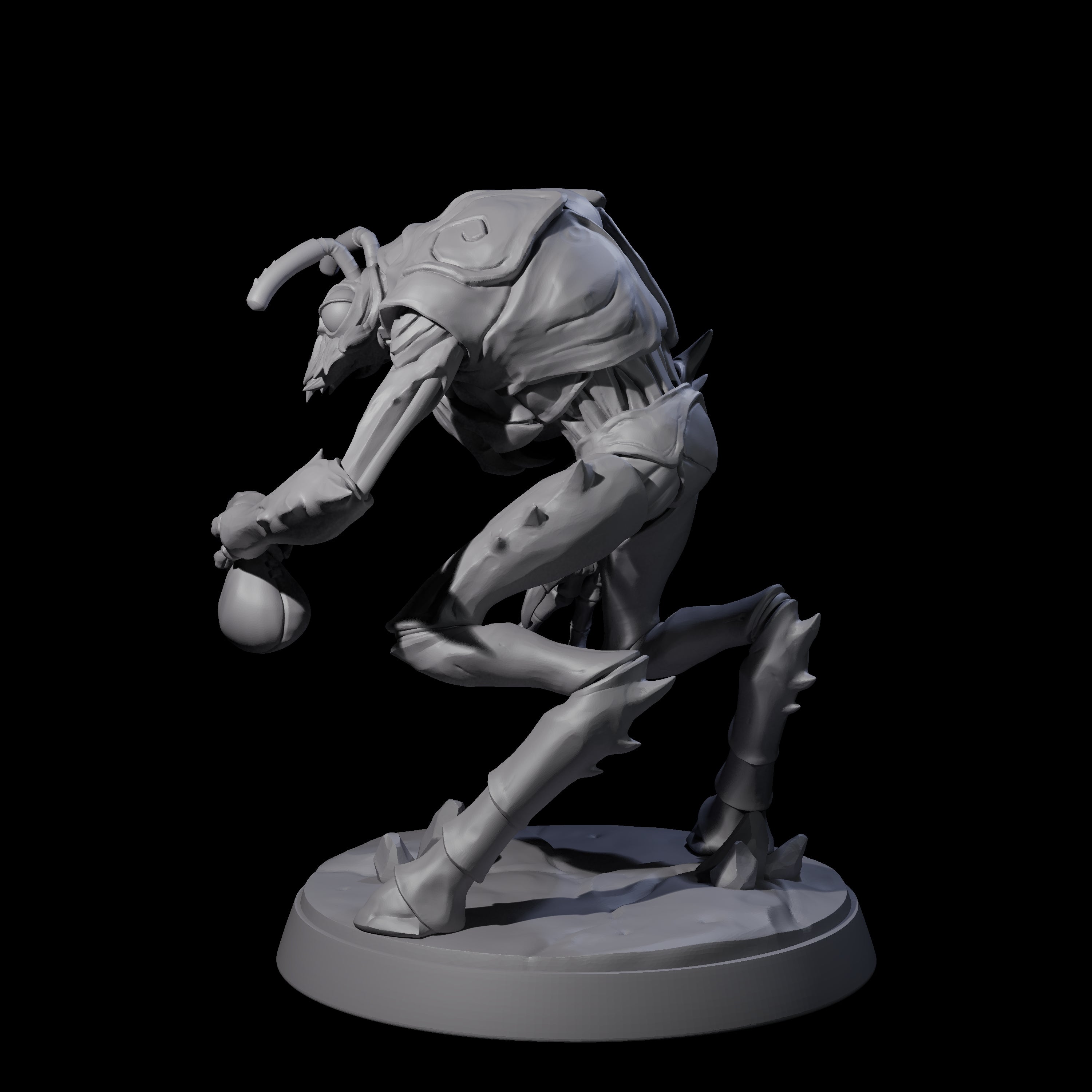 Droning Thri-kreen Thrall C Miniature for Dungeons and Dragons, Pathfinder or other TTRPGs