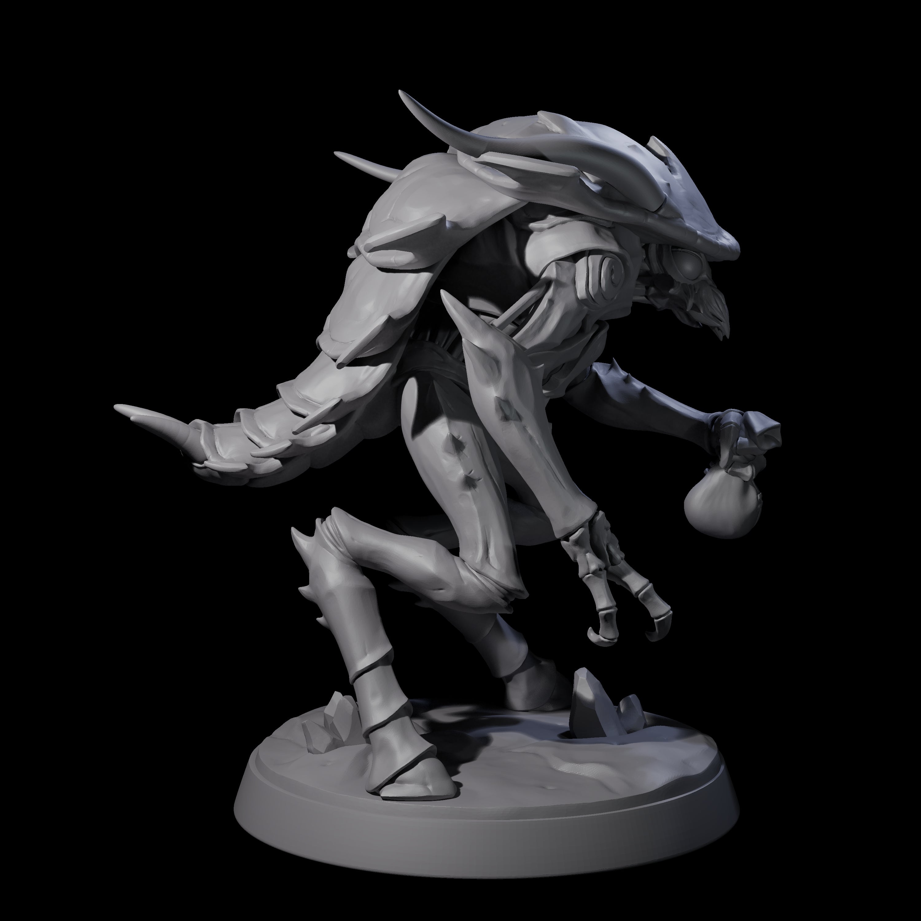 Droning Thri-kreen Thrall C Miniature for Dungeons and Dragons, Pathfinder or other TTRPGs
