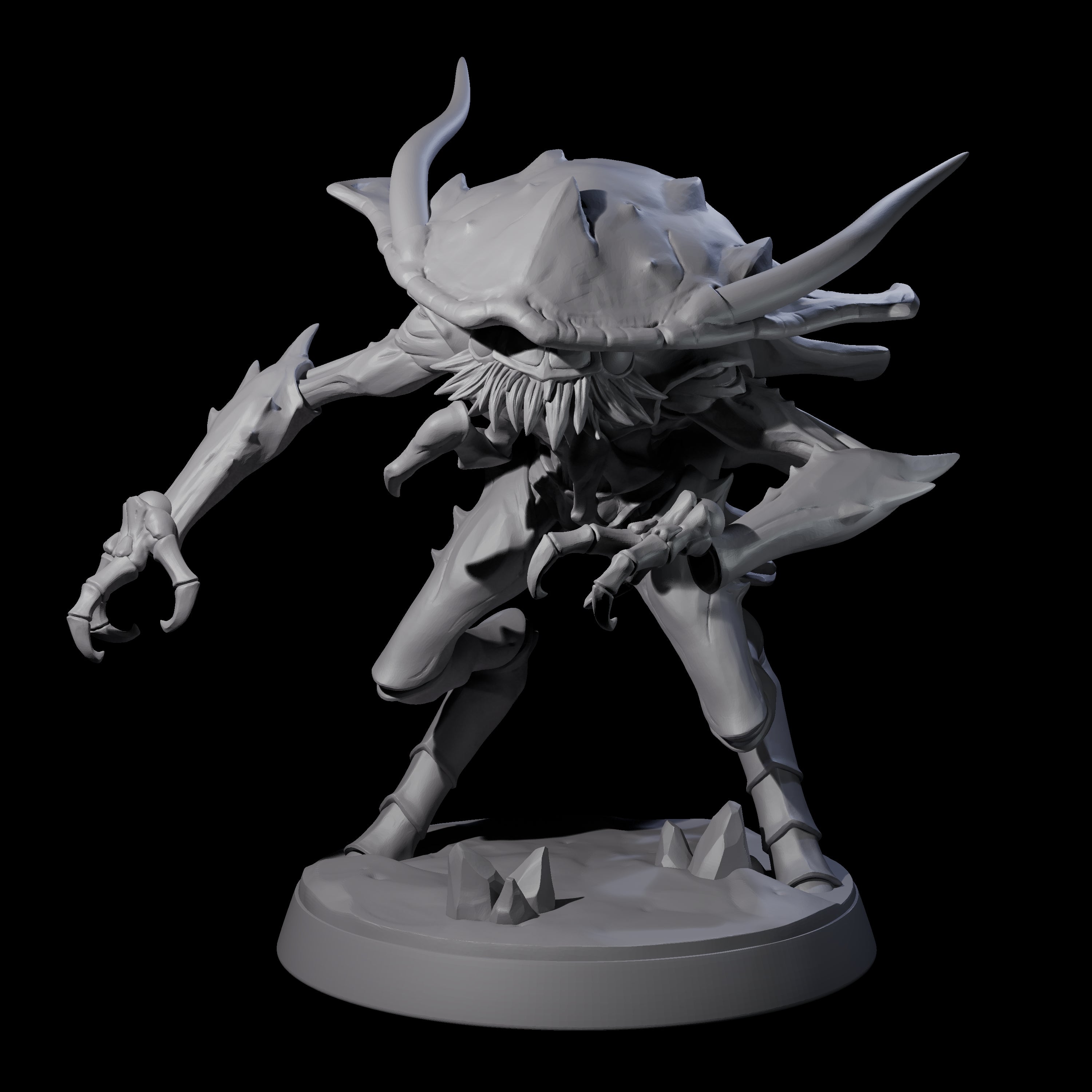 Droning Thri-kreen Thrall D Miniature for Dungeons and Dragons, Pathfinder or other TTRPGs
