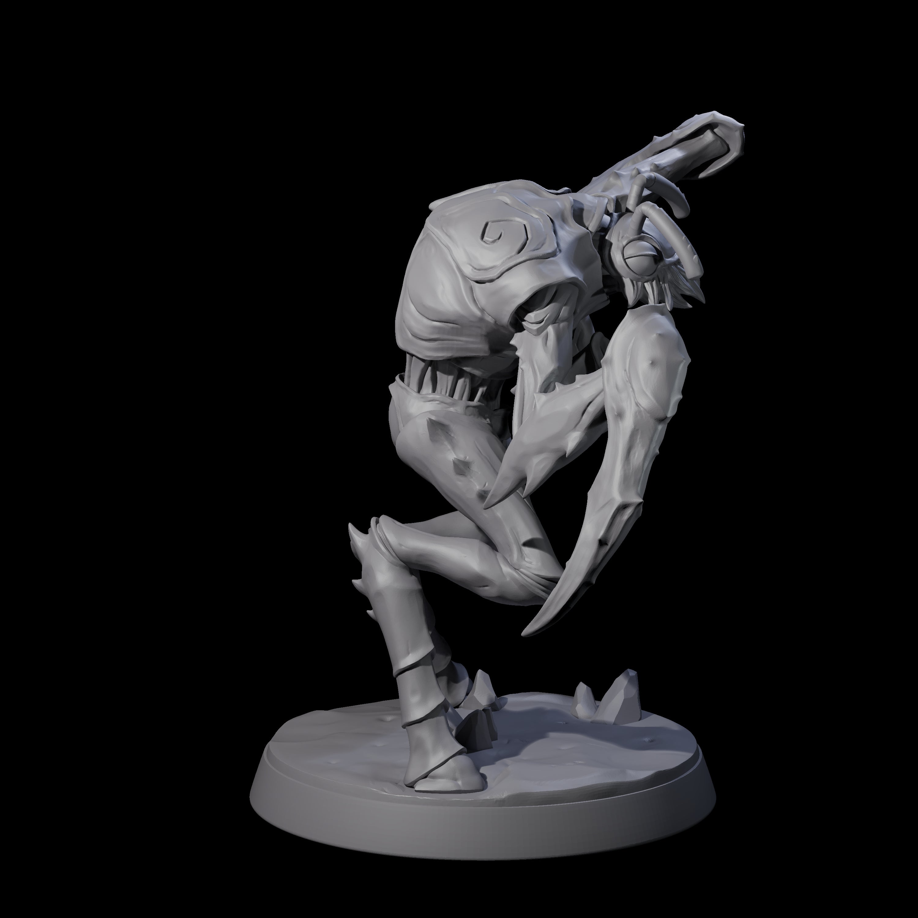 Droning Thri-kreen Thrall E Miniature for Dungeons and Dragons, Pathfinder or other TTRPGs