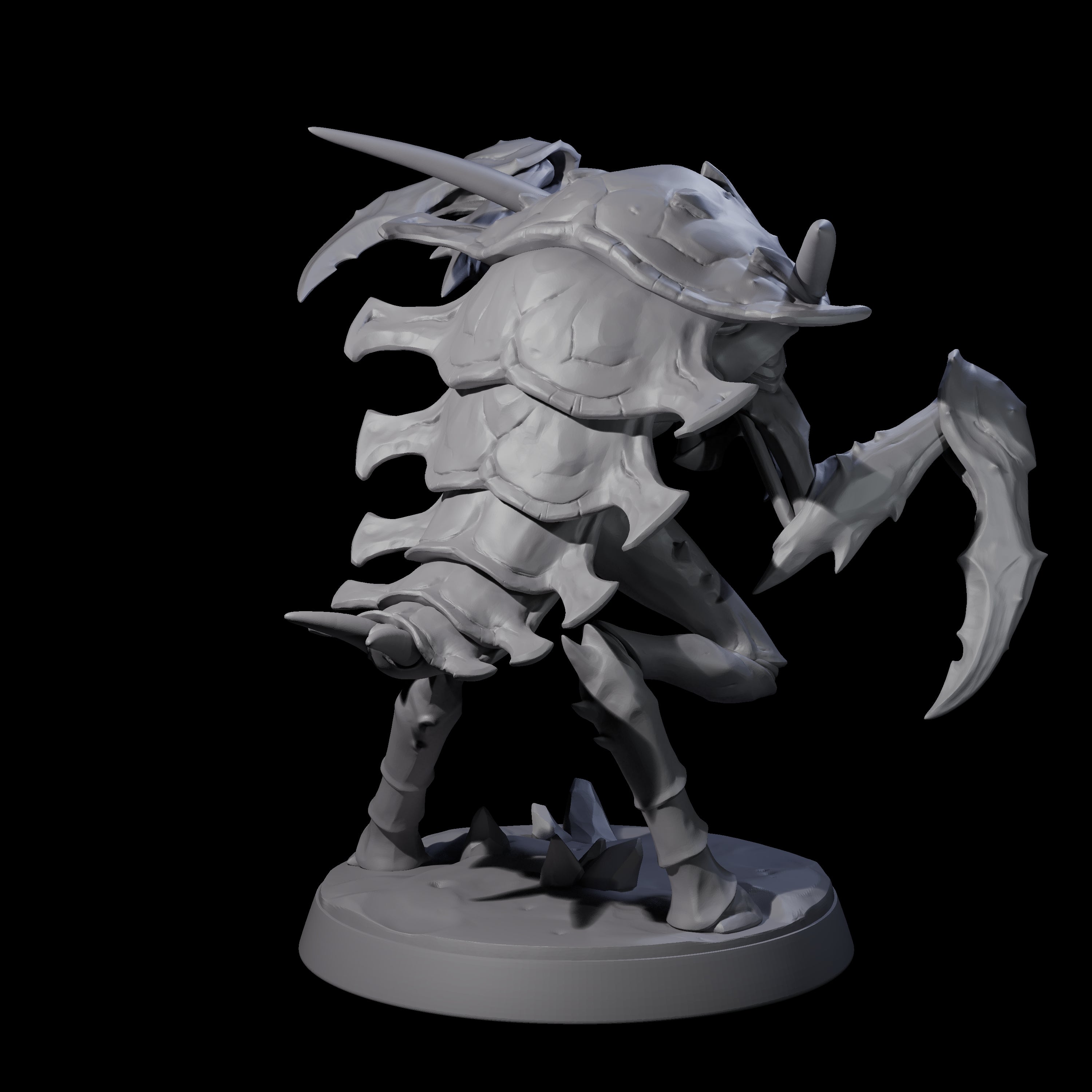Droning Thri-kreen Thrall E Miniature for Dungeons and Dragons, Pathfinder or other TTRPGs