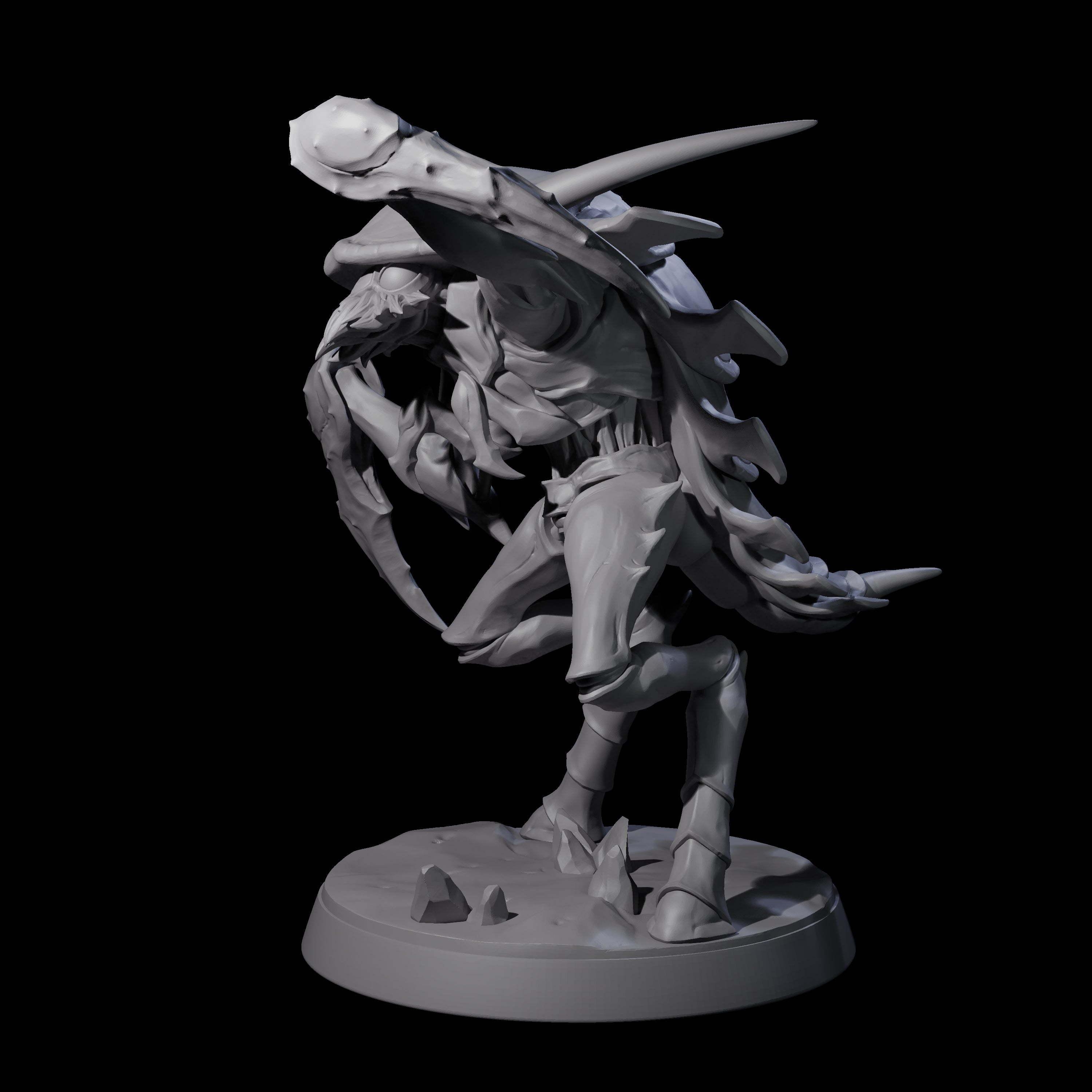 Droning Thri-kreen Thrall E Miniature for Dungeons and Dragons, Pathfinder or other TTRPGs