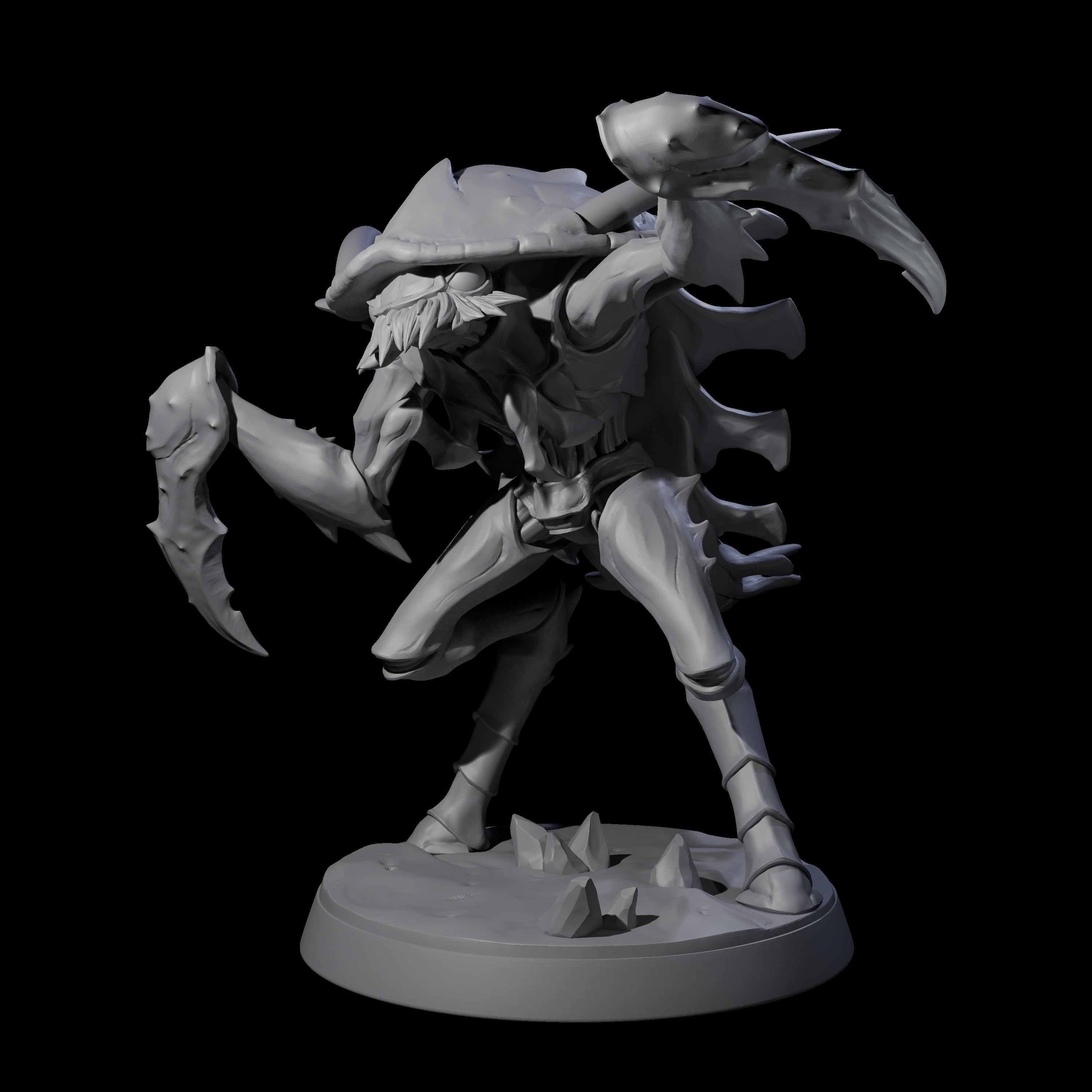 Droning Thri-kreen Thrall E Miniature for Dungeons and Dragons, Pathfinder or other TTRPGs