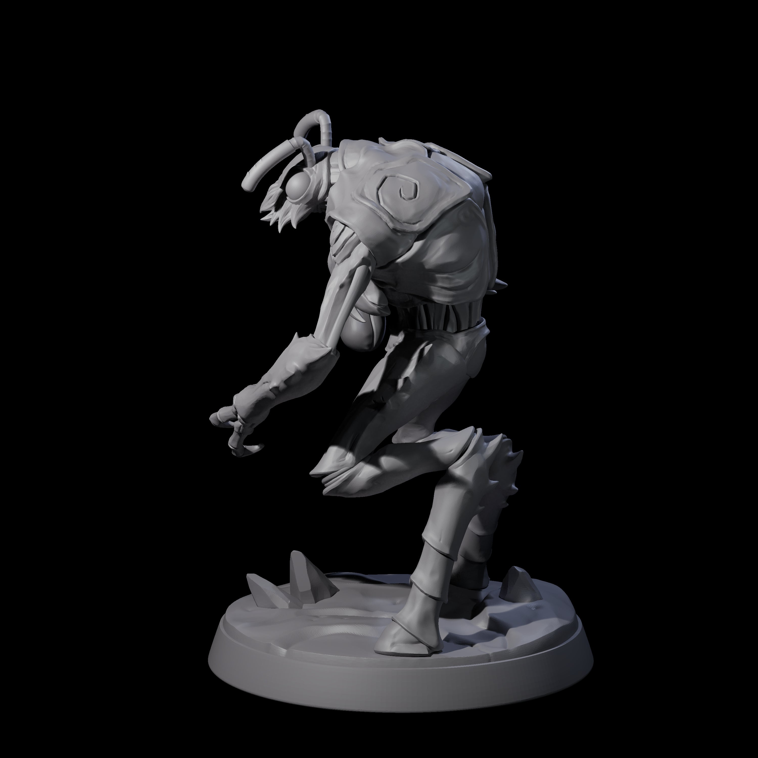 Droning Thri-kreen Thrall F Miniature for Dungeons and Dragons, Pathfinder or other TTRPGs