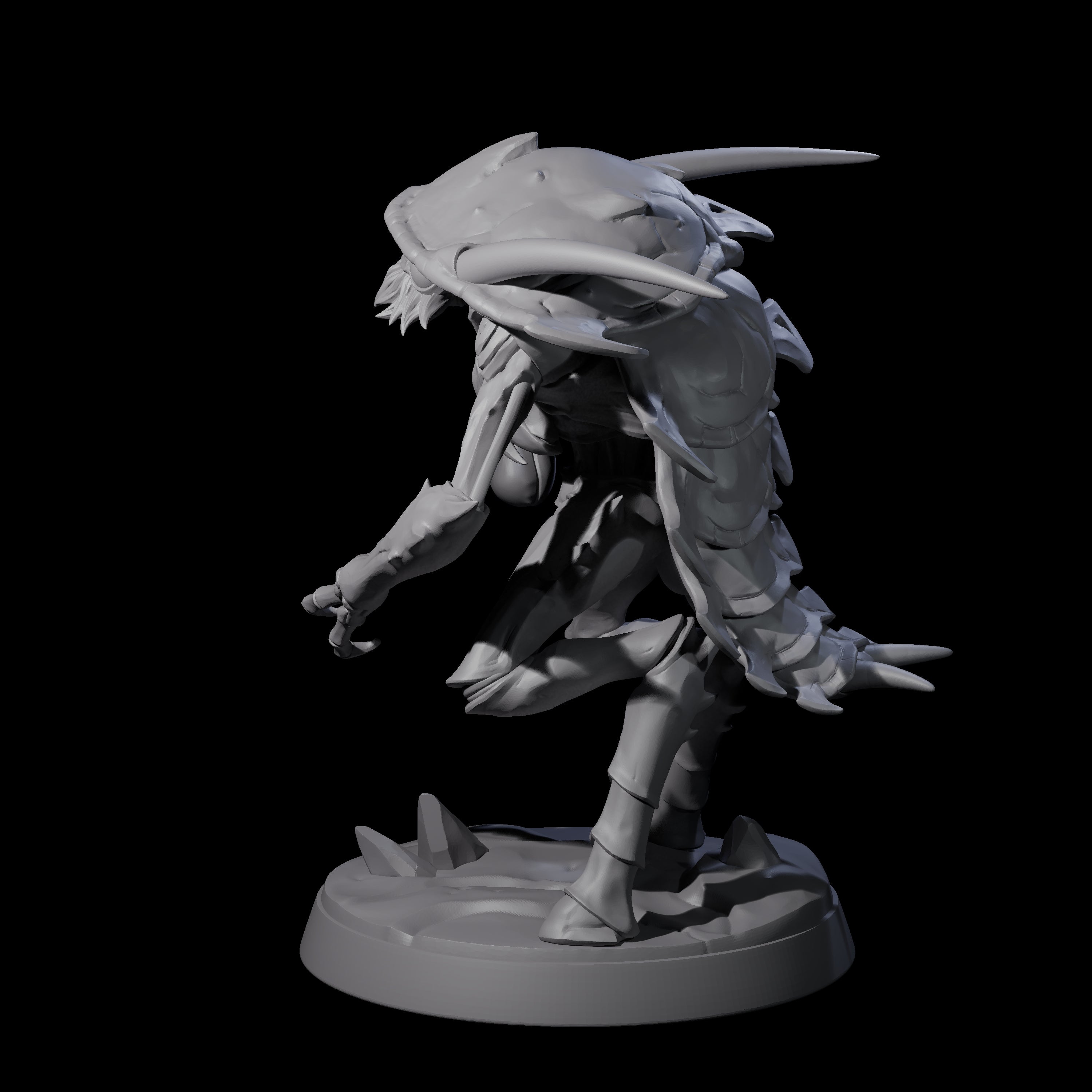 Droning Thri-kreen Thrall F Miniature for Dungeons and Dragons, Pathfinder or other TTRPGs