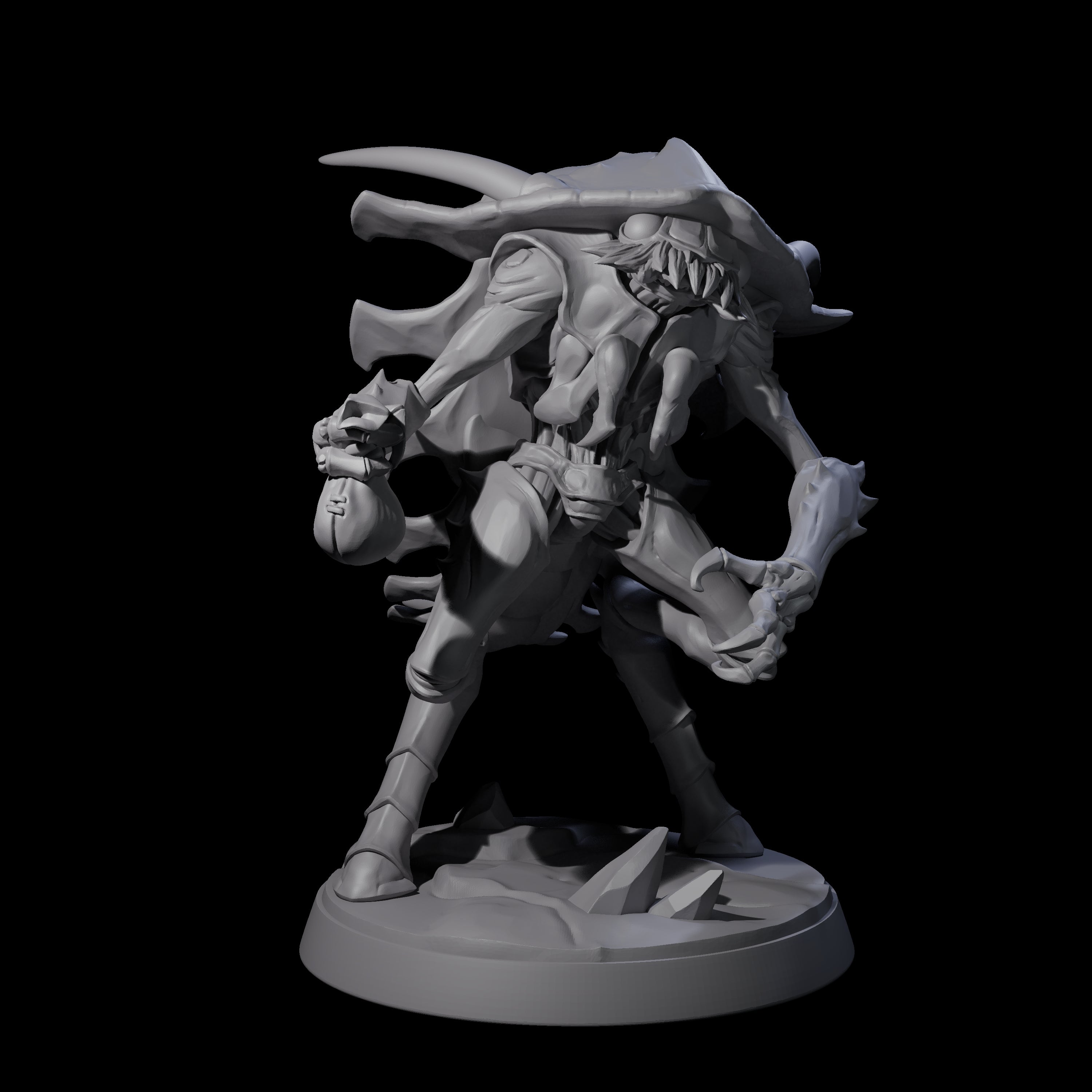 Droning Thri-kreen Thrall F Miniature for Dungeons and Dragons, Pathfinder or other TTRPGs