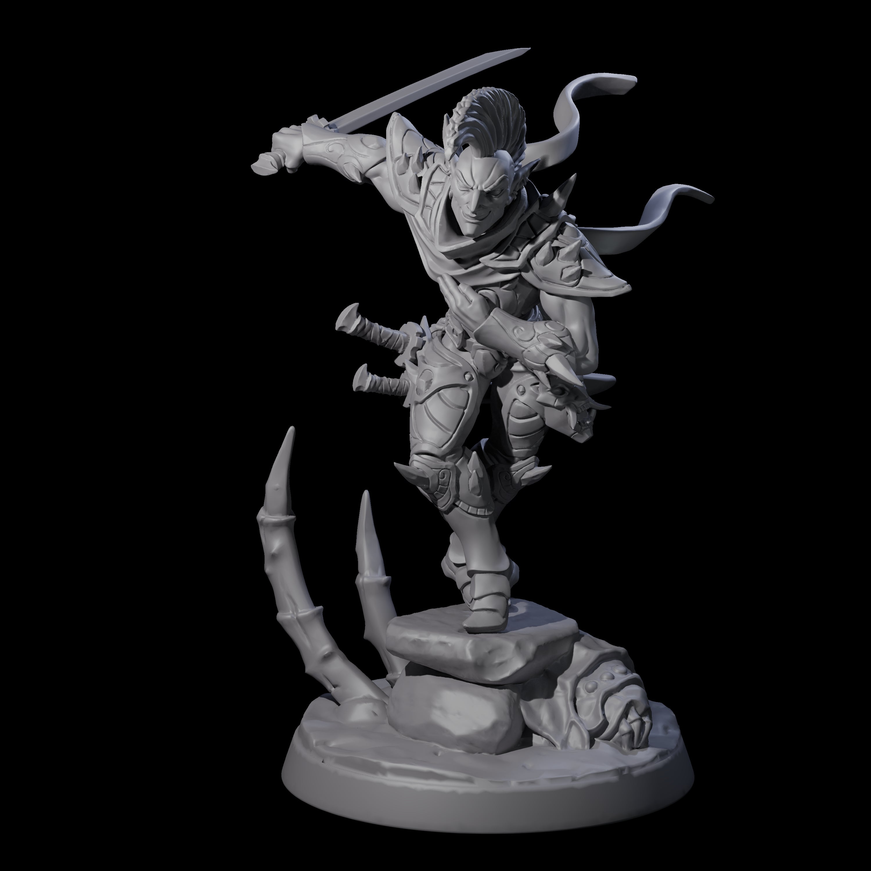 Drow Master Assassin Miniature for Dungeons and Dragons, Pathfinder or other TTRPGs