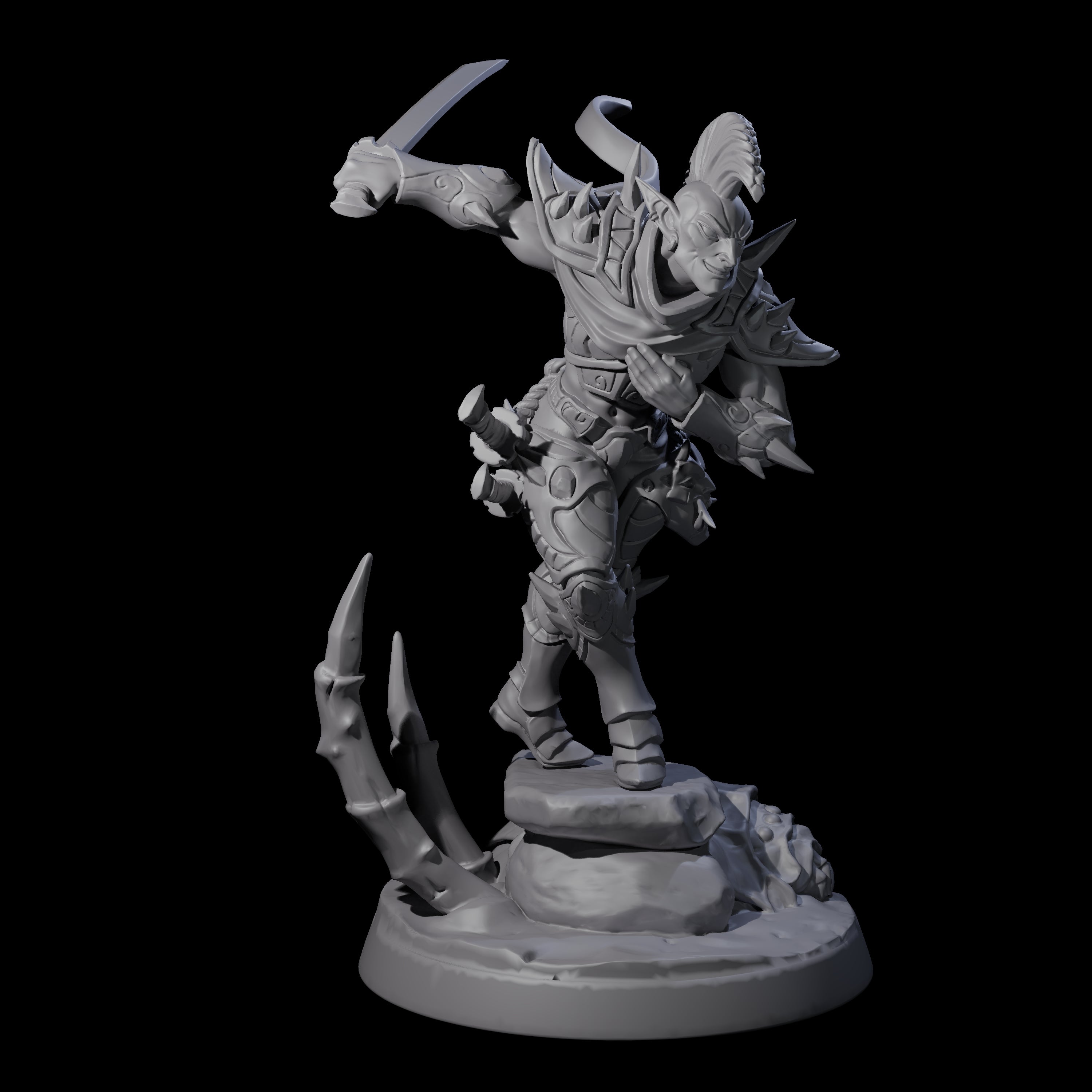 Drow Master Assassin Miniature for Dungeons and Dragons, Pathfinder or other TTRPGs