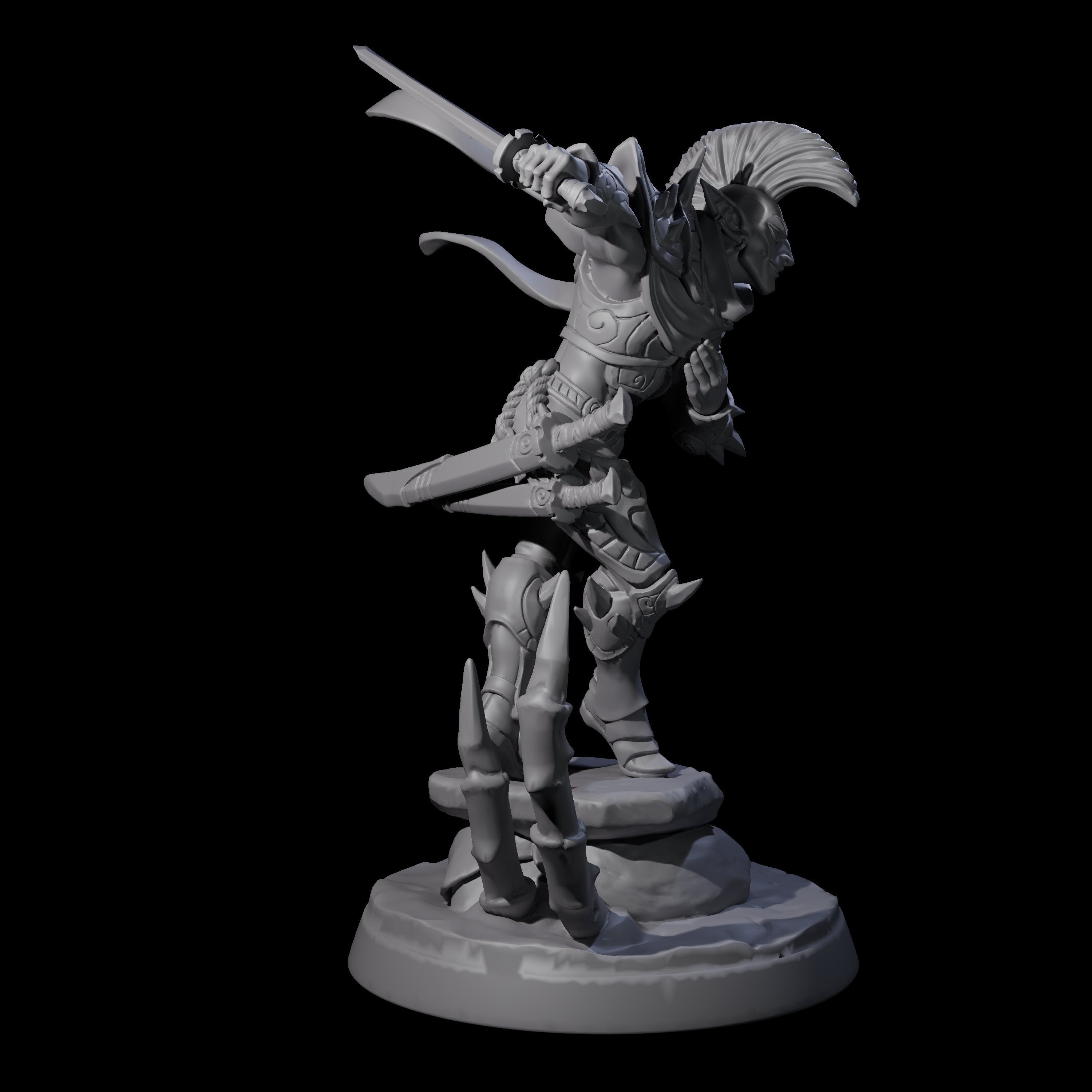 Drow Master Assassin Miniature for Dungeons and Dragons, Pathfinder or other TTRPGs