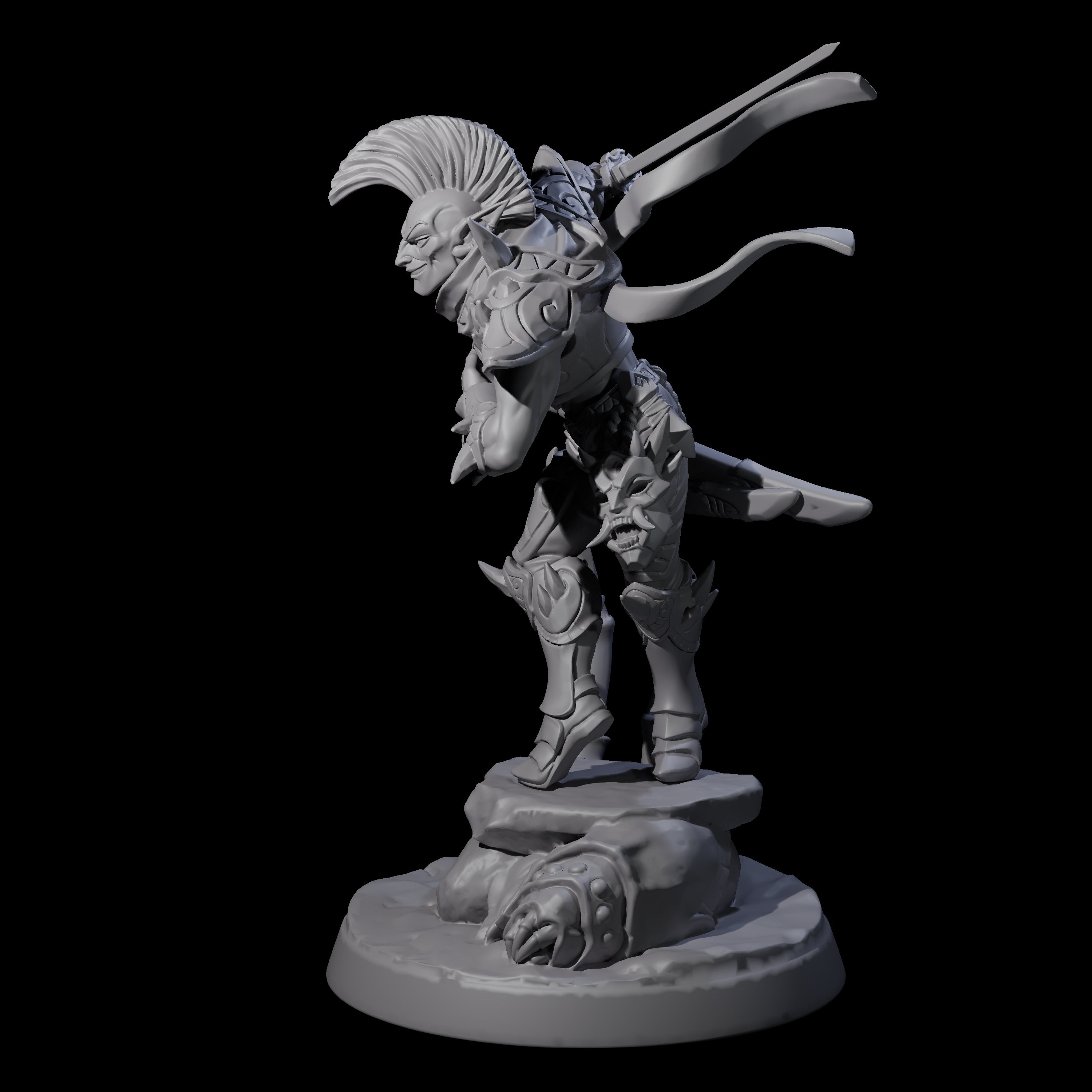 Drow Master Assassin Miniature for Dungeons and Dragons, Pathfinder or other TTRPGs
