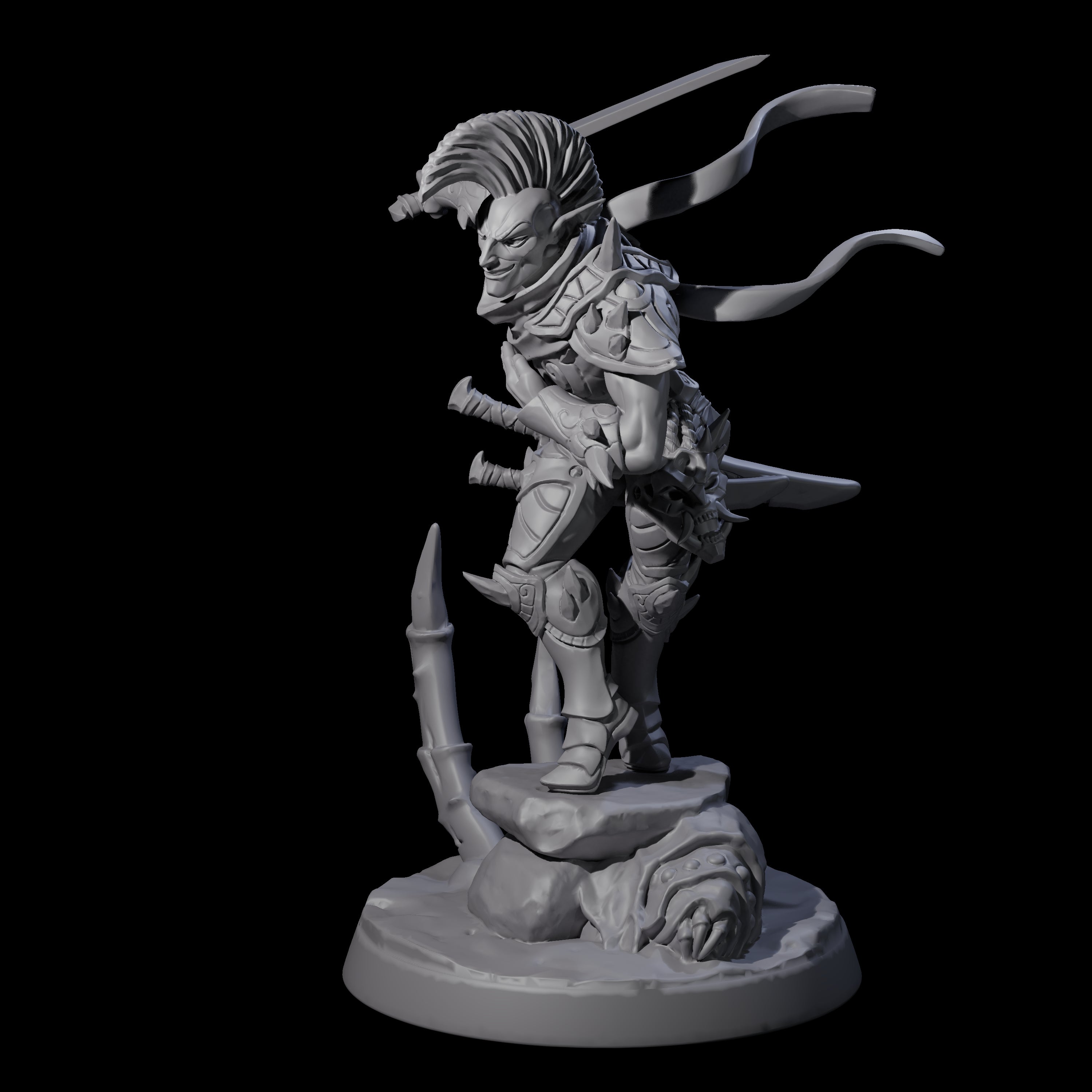 Drow Master Assassin Miniature for Dungeons and Dragons, Pathfinder or other TTRPGs