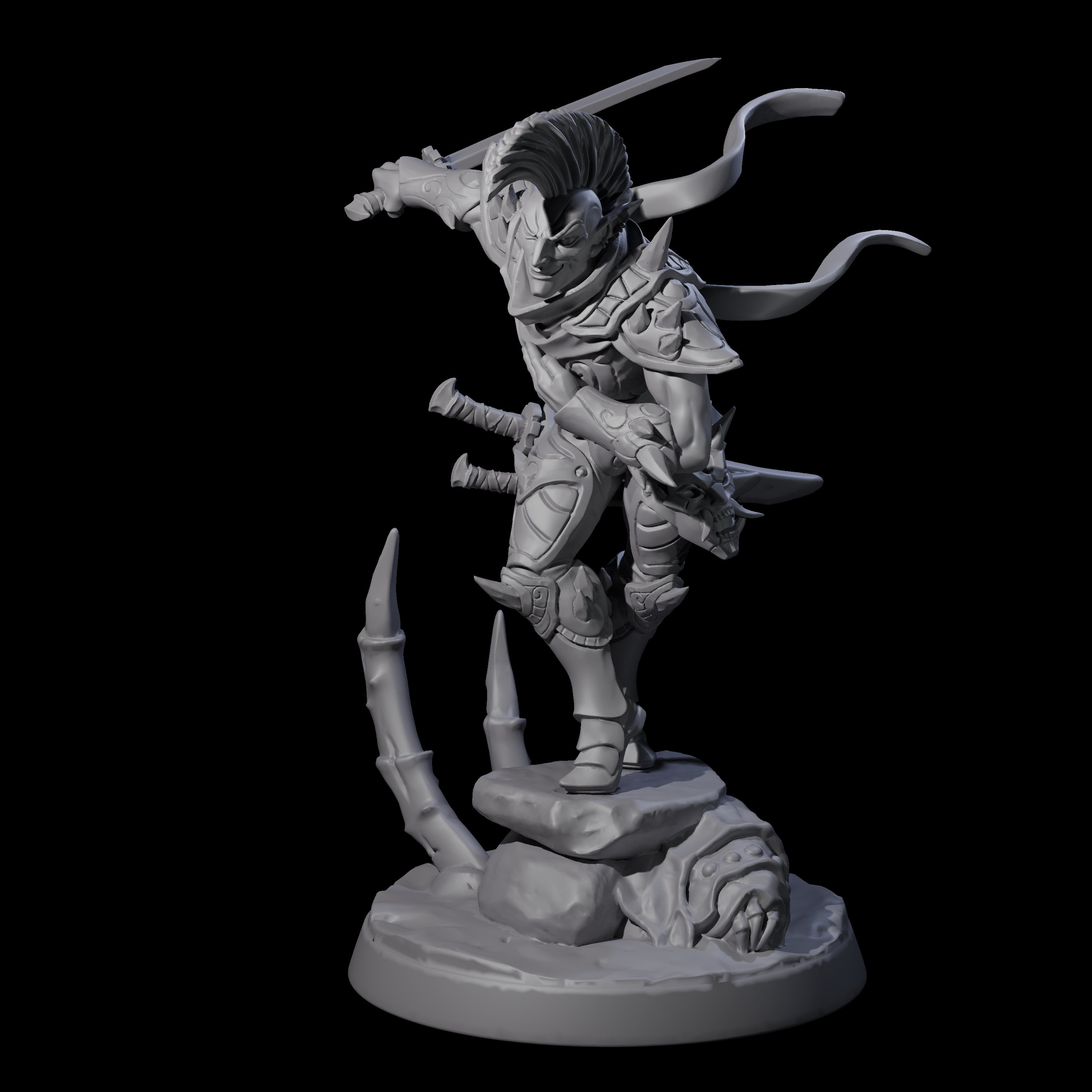 Drow Master Assassin Miniature for Dungeons and Dragons, Pathfinder or other TTRPGs