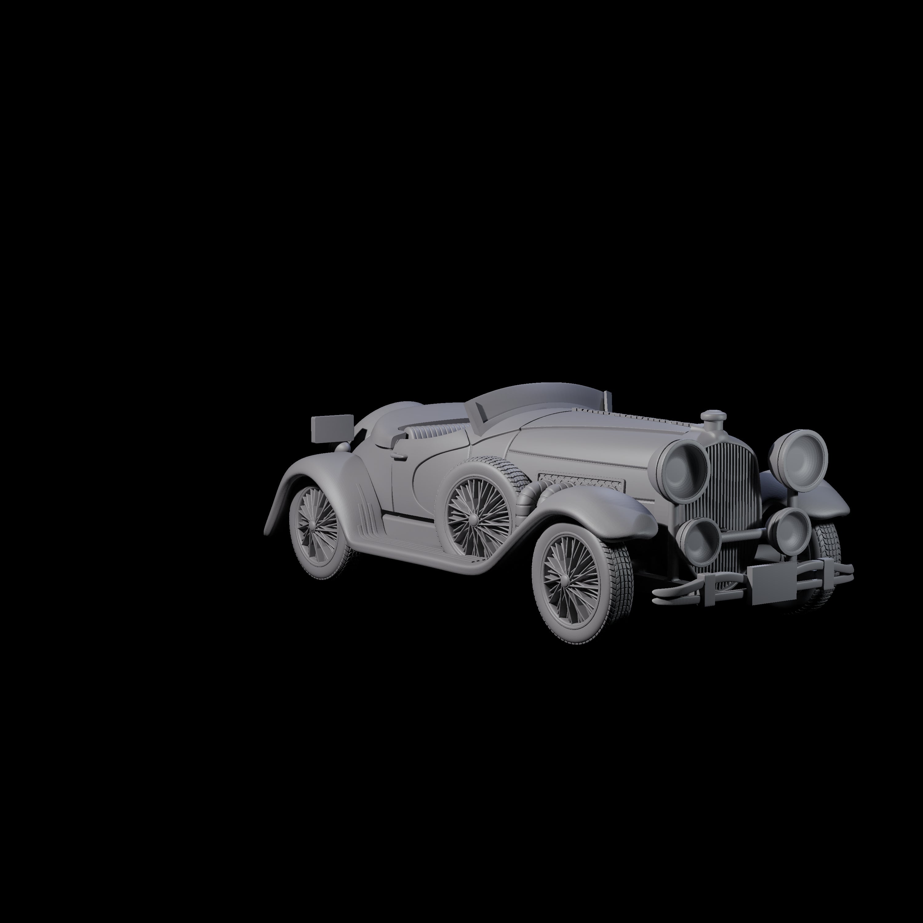 Dusenberg Coupe Miniature for Dungeons and Dragons, Pathfinder or other TTRPGs