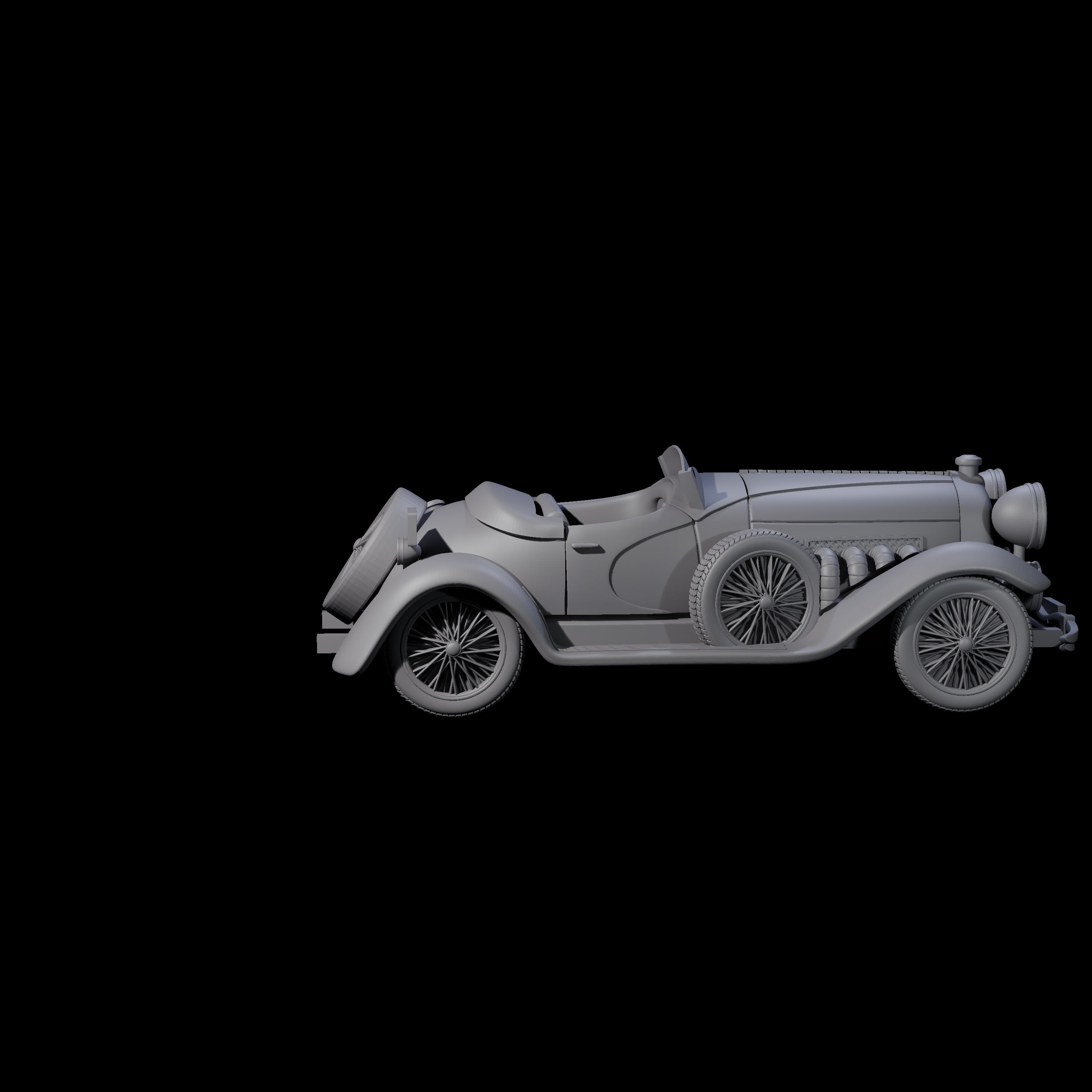 Dusenberg Coupe Miniature for Dungeons and Dragons, Pathfinder or other TTRPGs