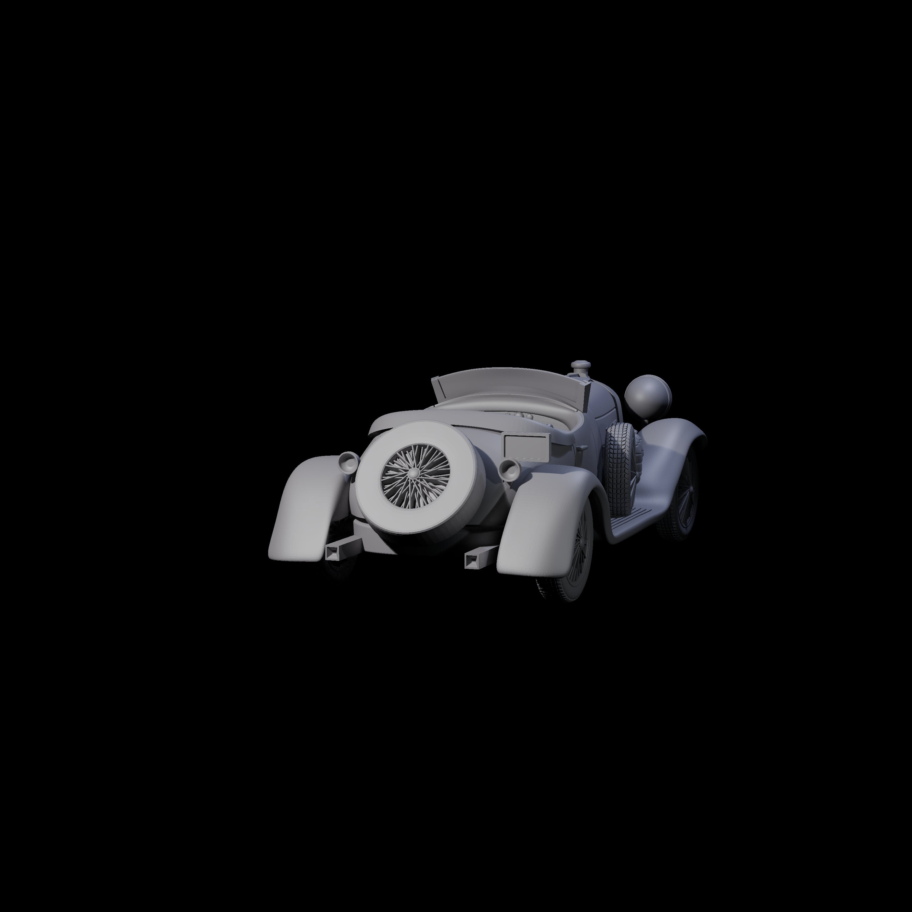 Dusenberg Coupe Miniature for Dungeons and Dragons, Pathfinder or other TTRPGs