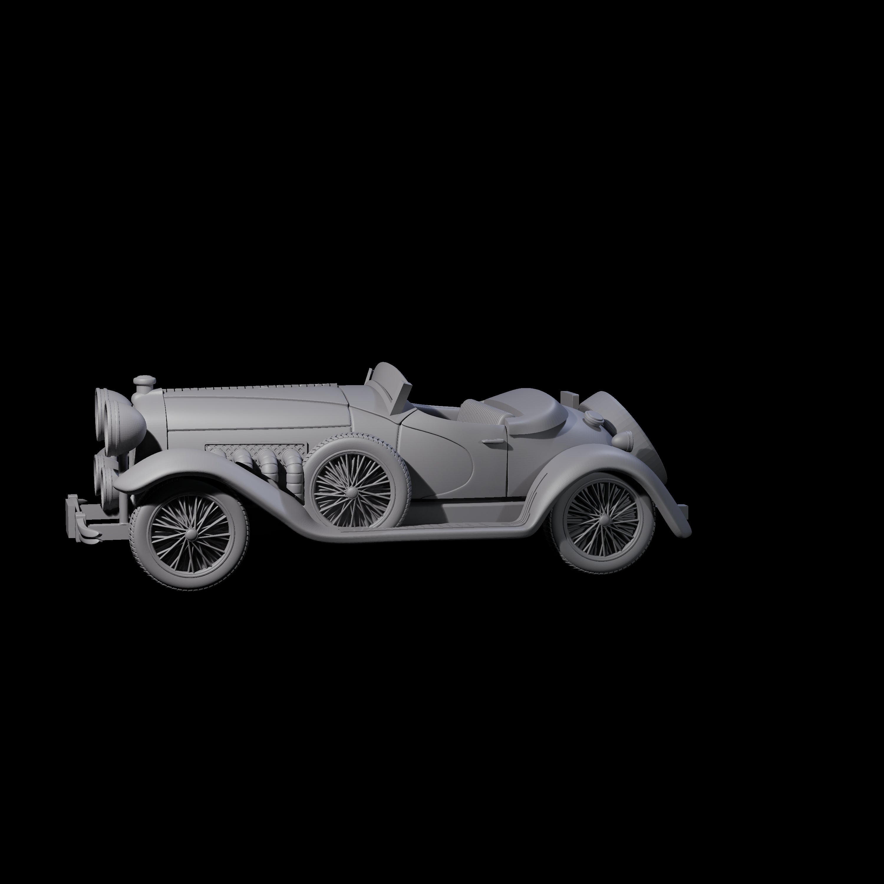 Dusenberg Coupe Miniature for Dungeons and Dragons, Pathfinder or other TTRPGs
