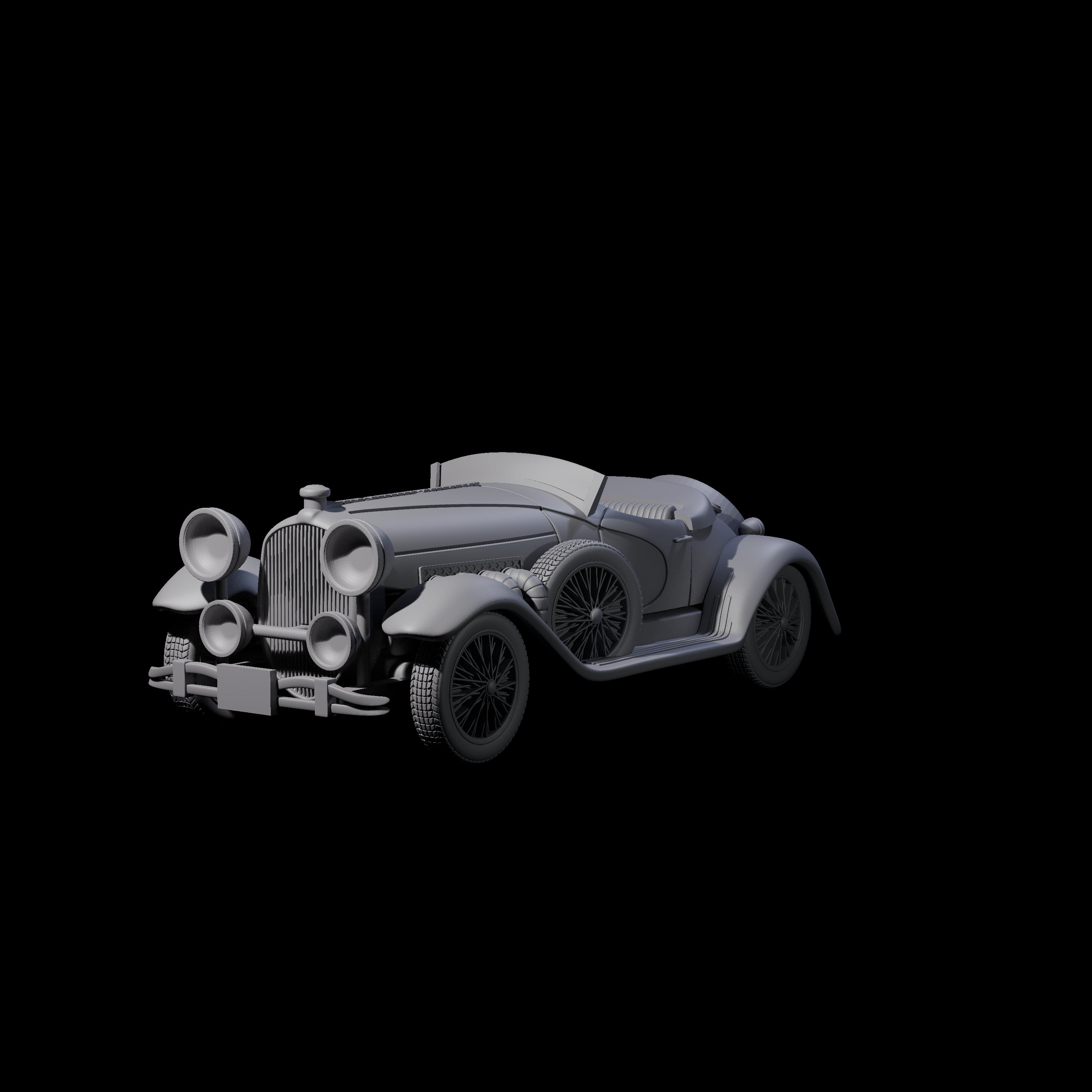 Dusenberg Coupe Miniature for Dungeons and Dragons, Pathfinder or other TTRPGs