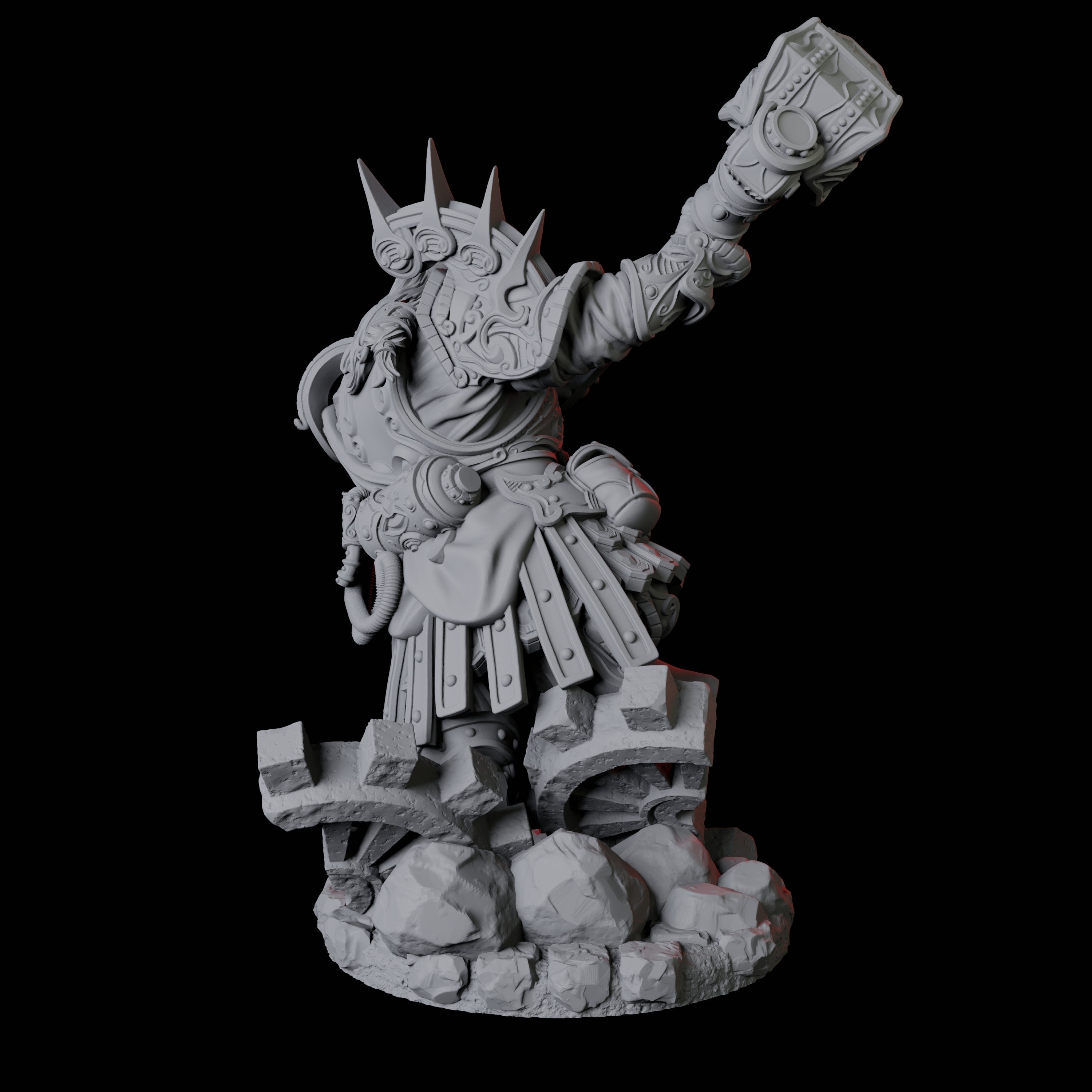 Dwarf Artificer Engineer B Miniature for Dungeons and Dragons, Pathfinder or other TTRPGs