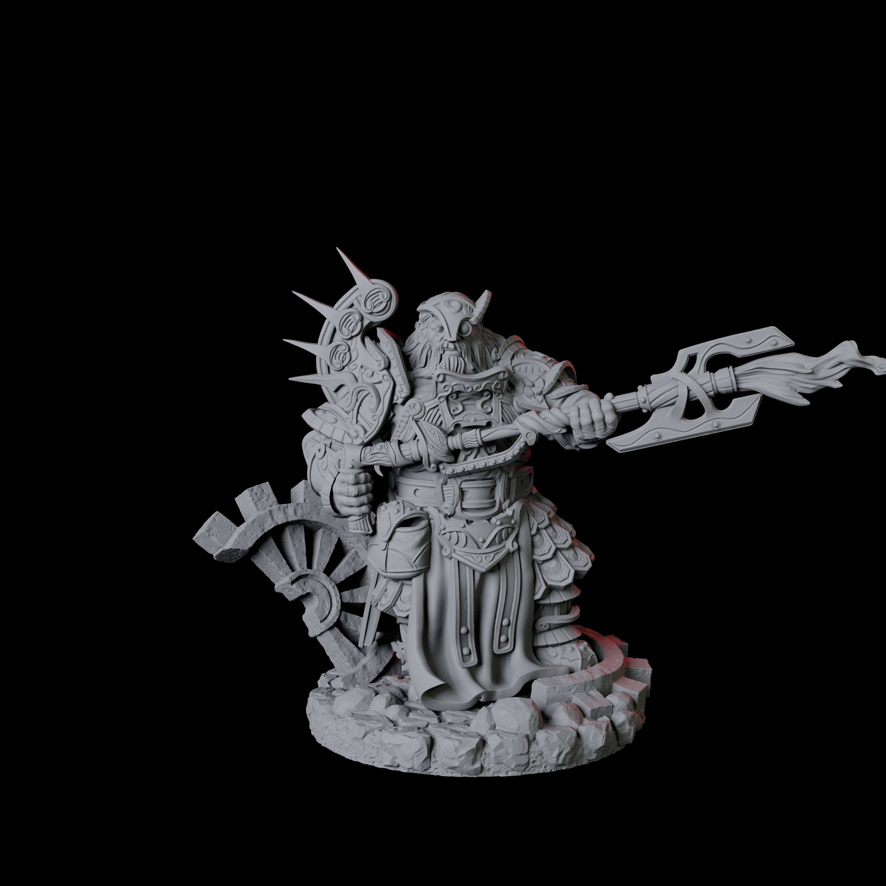 Dwarf Artificer Engineer C Miniature for Dungeons and Dragons, Pathfinder or other TTRPGs