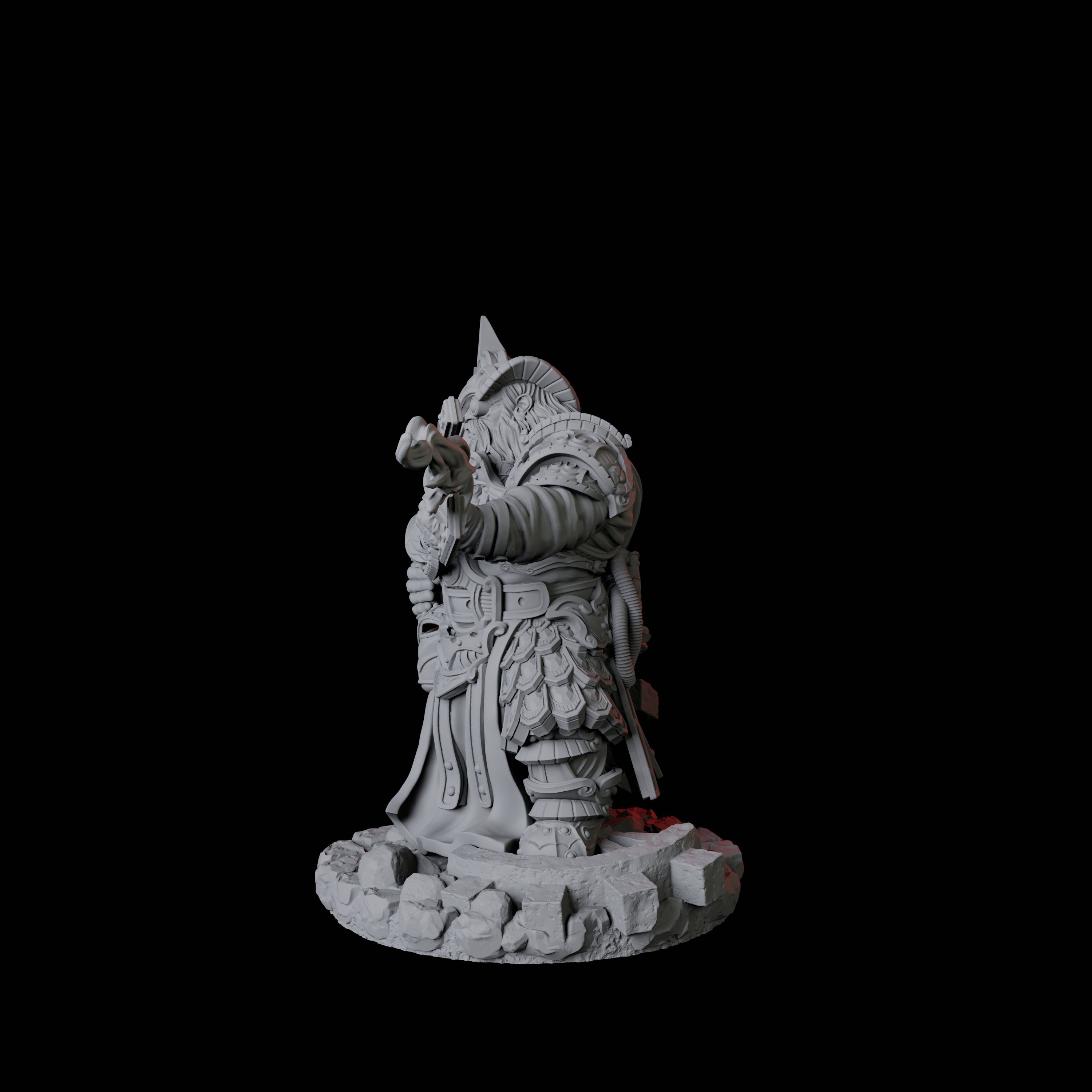 Dwarf Artificer Engineer C Miniature for Dungeons and Dragons, Pathfinder or other TTRPGs