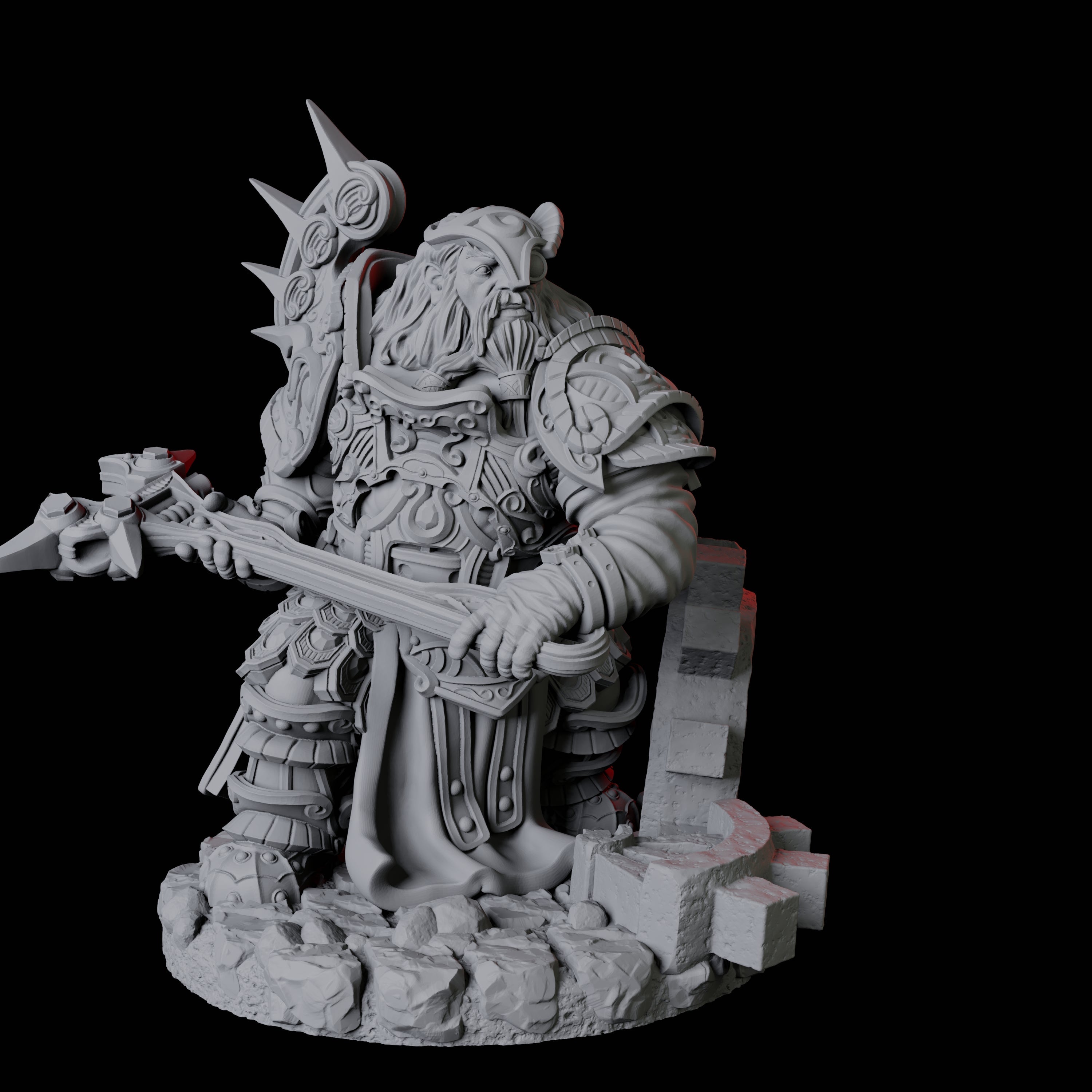 Dwarf Artificer Engineer D Miniature for Dungeons and Dragons, Pathfinder or other TTRPGs