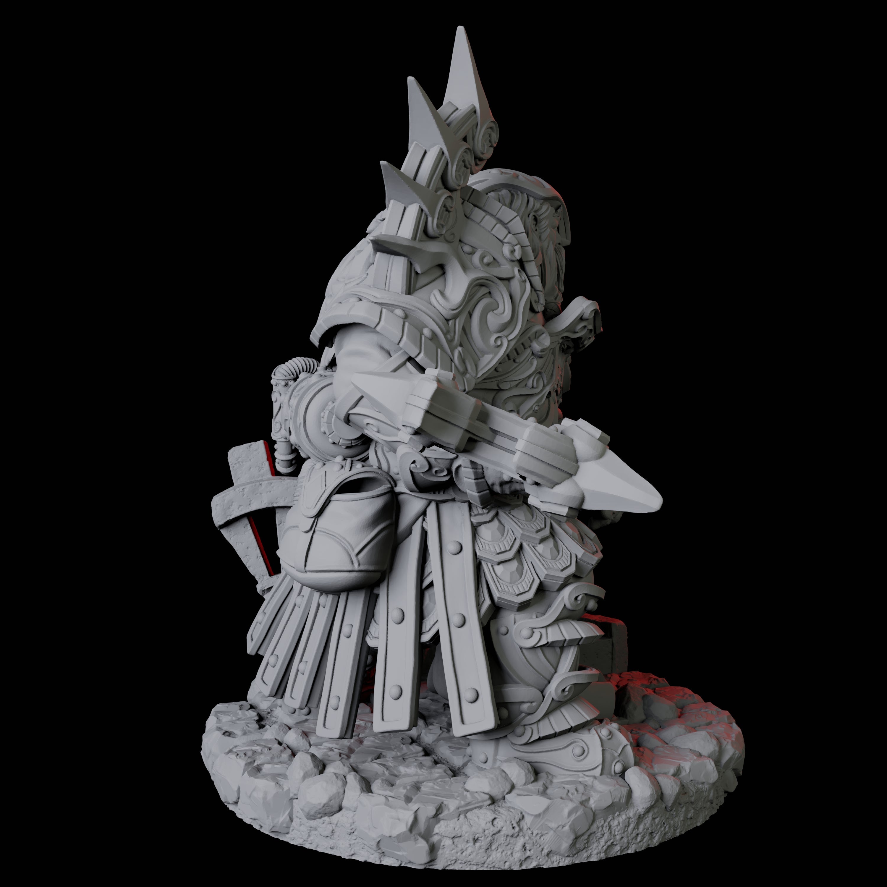 Dwarf Artificer Engineer D Miniature for Dungeons and Dragons, Pathfinder or other TTRPGs