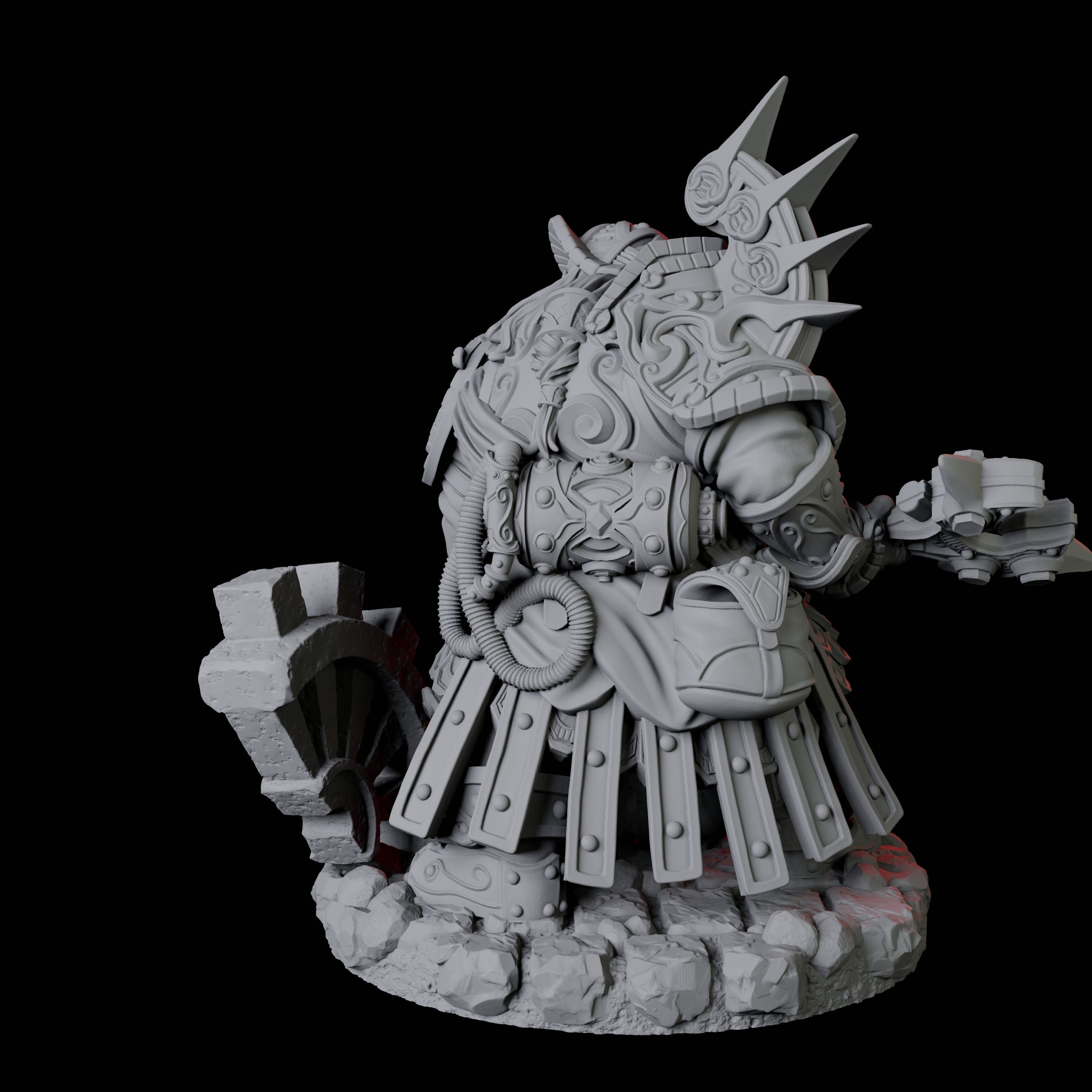 Dwarf Artificer Engineer D Miniature for Dungeons and Dragons, Pathfinder or other TTRPGs