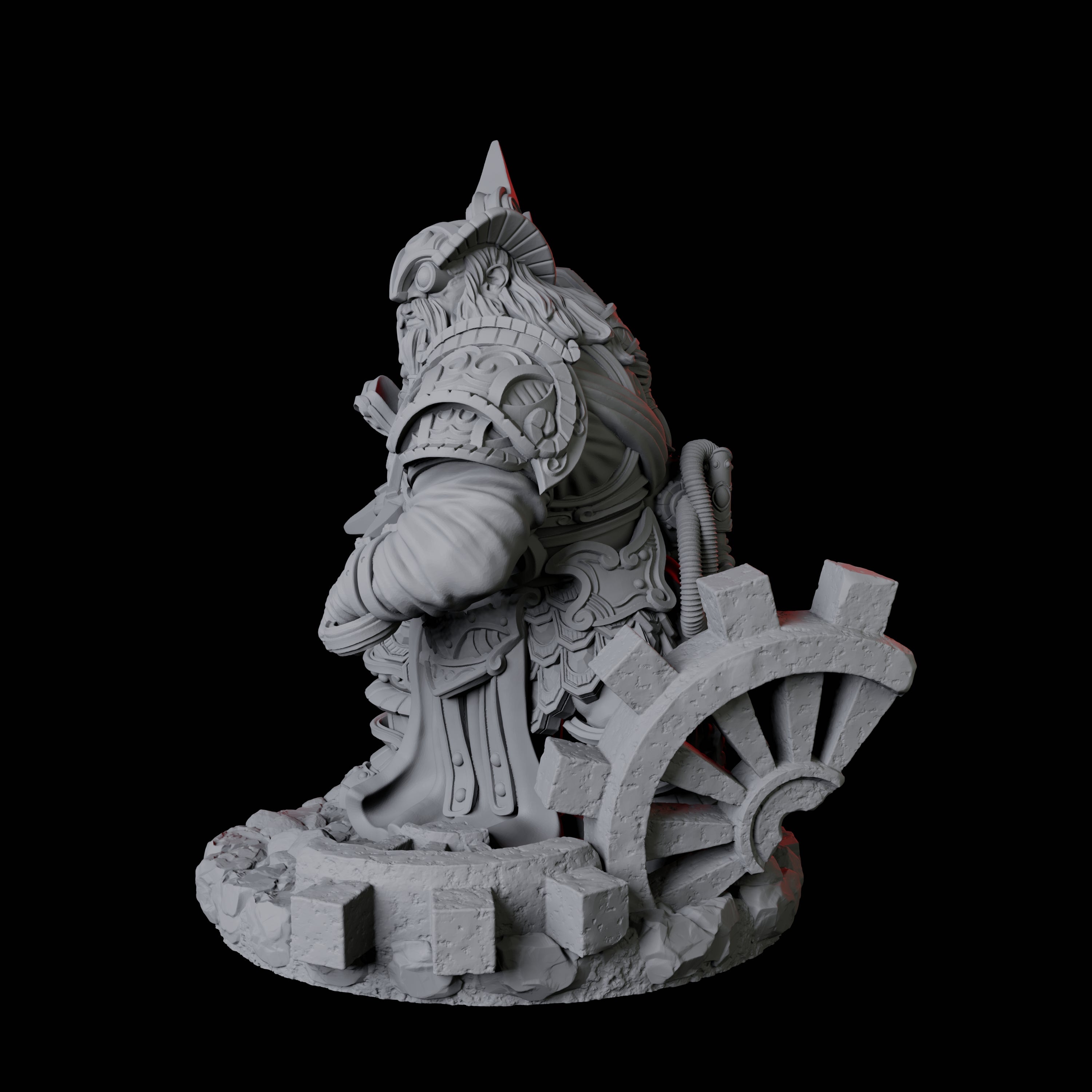 Dwarf Artificer Engineer D Miniature for Dungeons and Dragons, Pathfinder or other TTRPGs