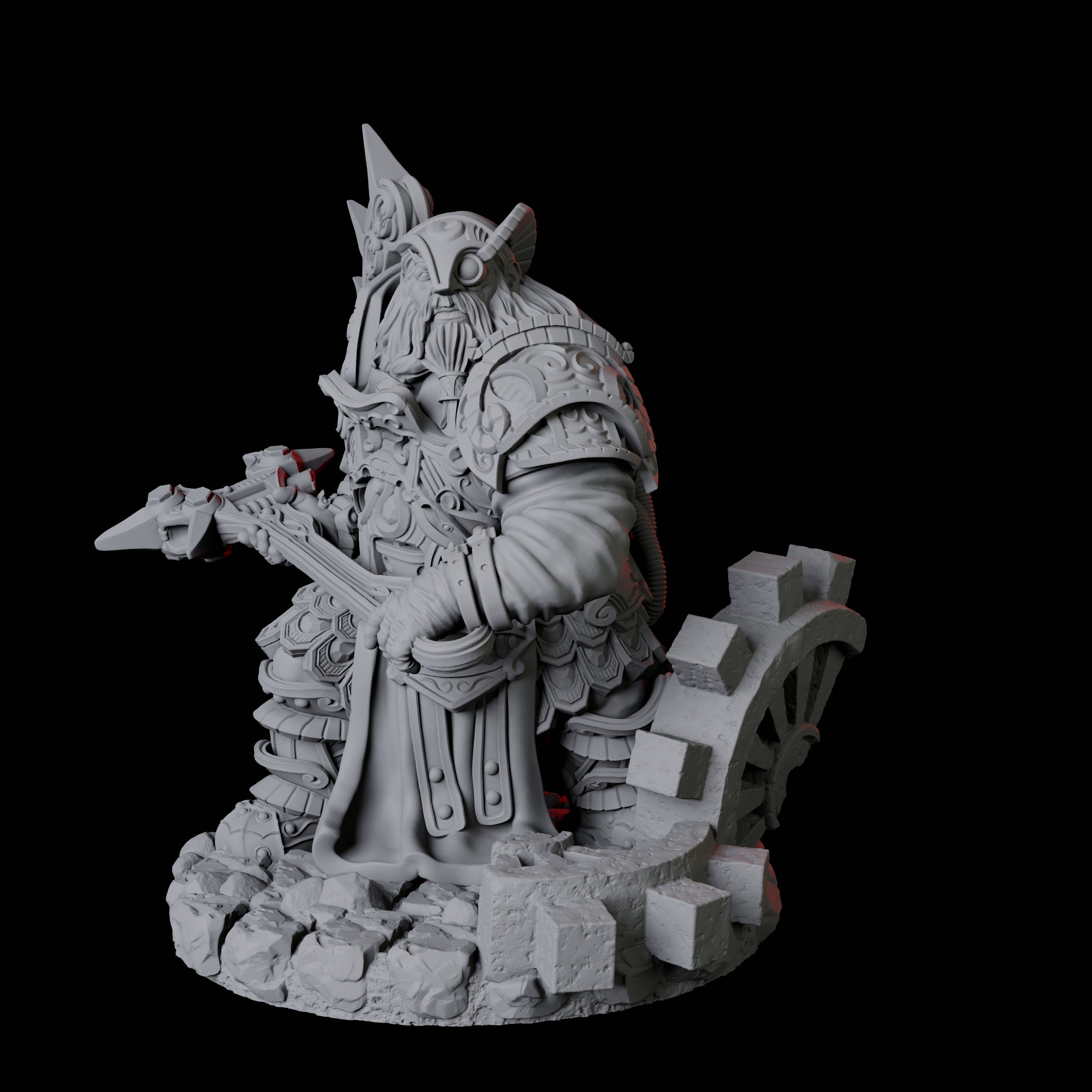 Dwarf Artificer Engineer D Miniature for Dungeons and Dragons, Pathfinder or other TTRPGs