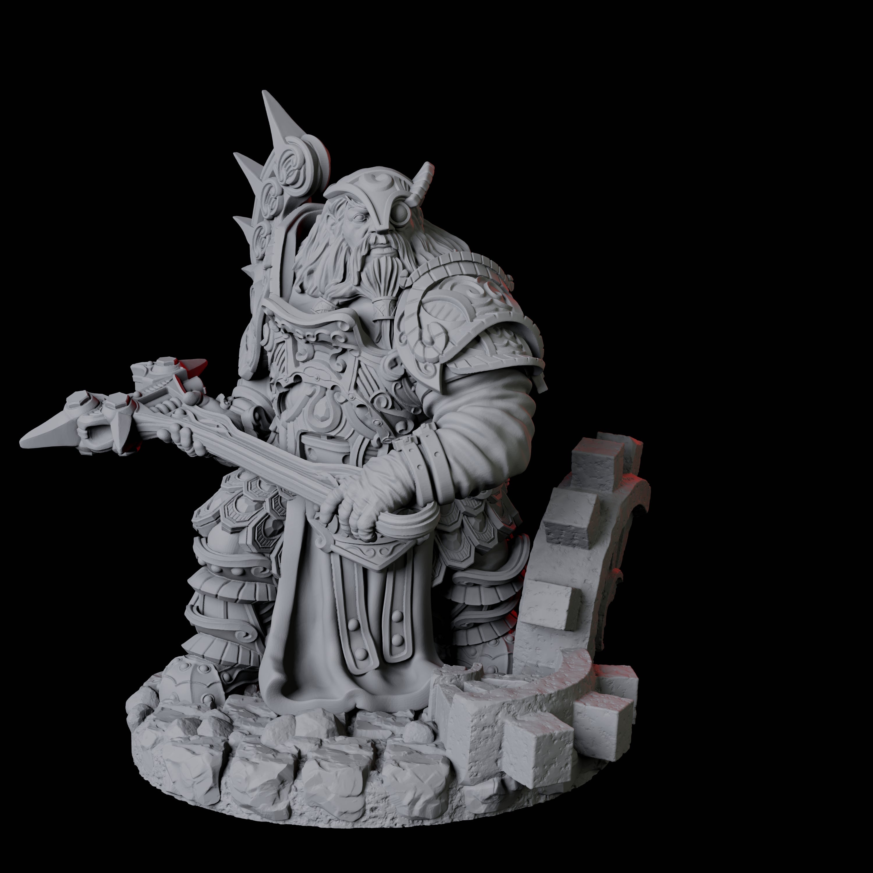 Dwarf Artificer Engineer D Miniature for Dungeons and Dragons, Pathfinder or other TTRPGs
