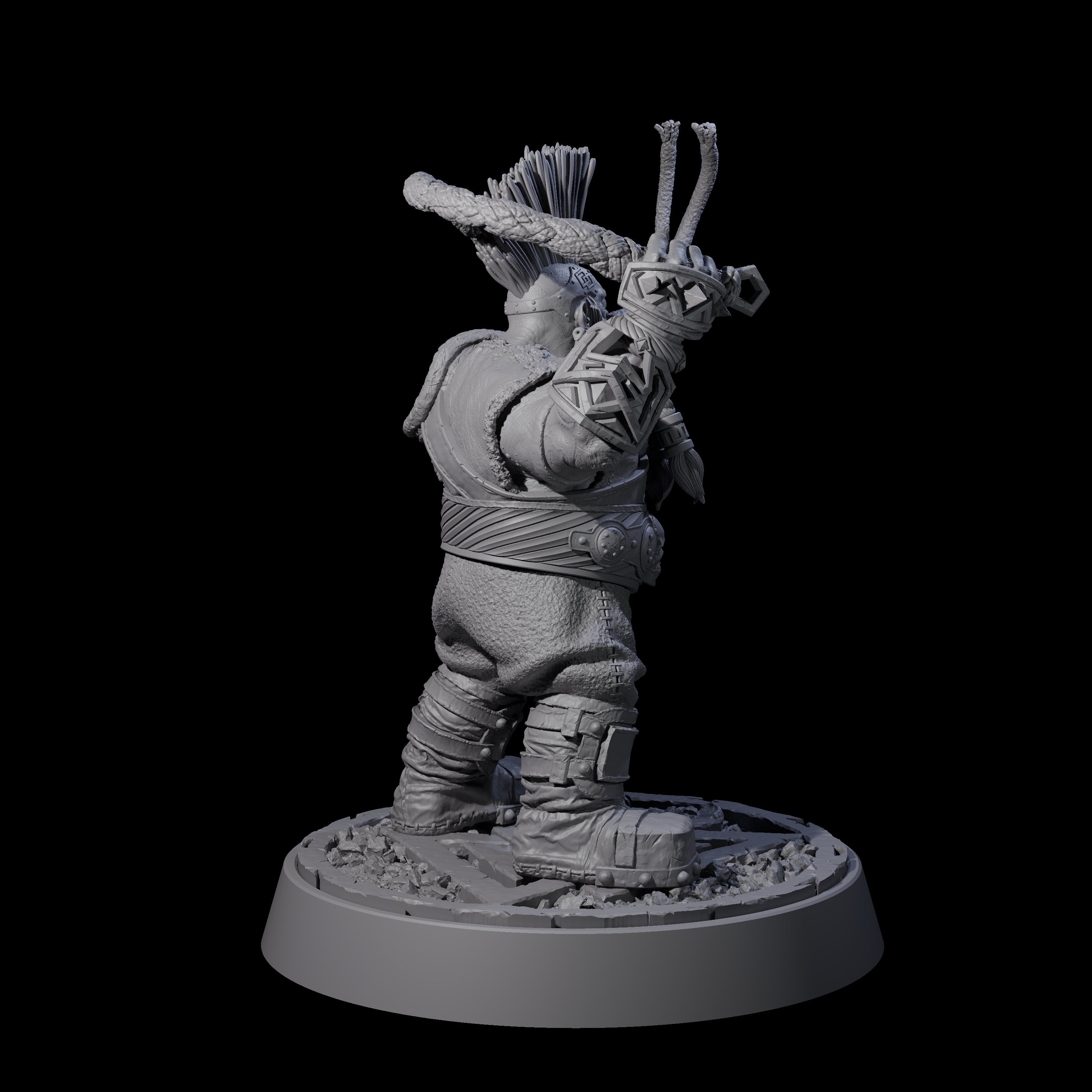 Dwarf Death Paladin A Miniature for Dungeons and Dragons, Pathfinder or other TTRPGs