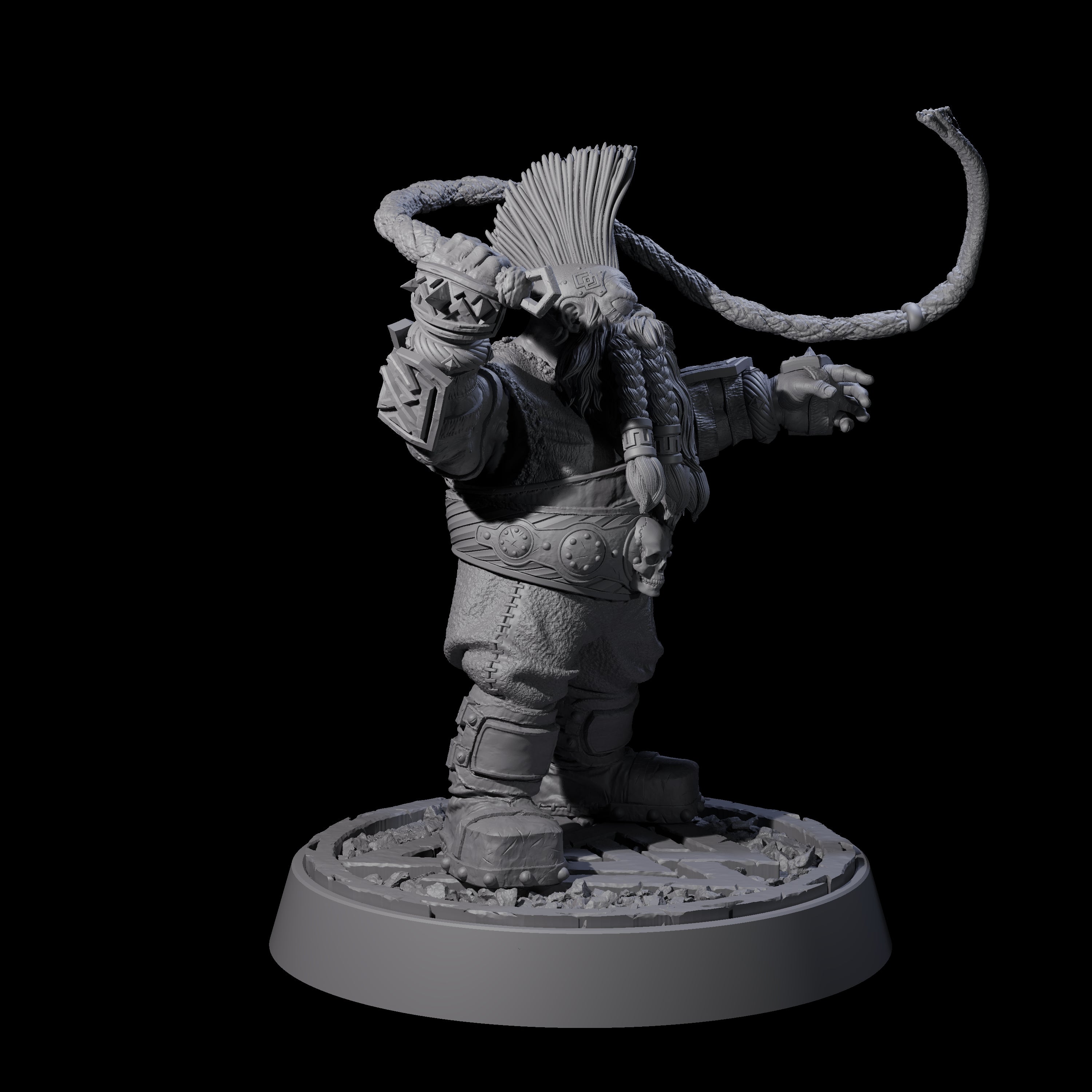 Dwarf Death Paladin A Miniature for Dungeons and Dragons, Pathfinder or other TTRPGs