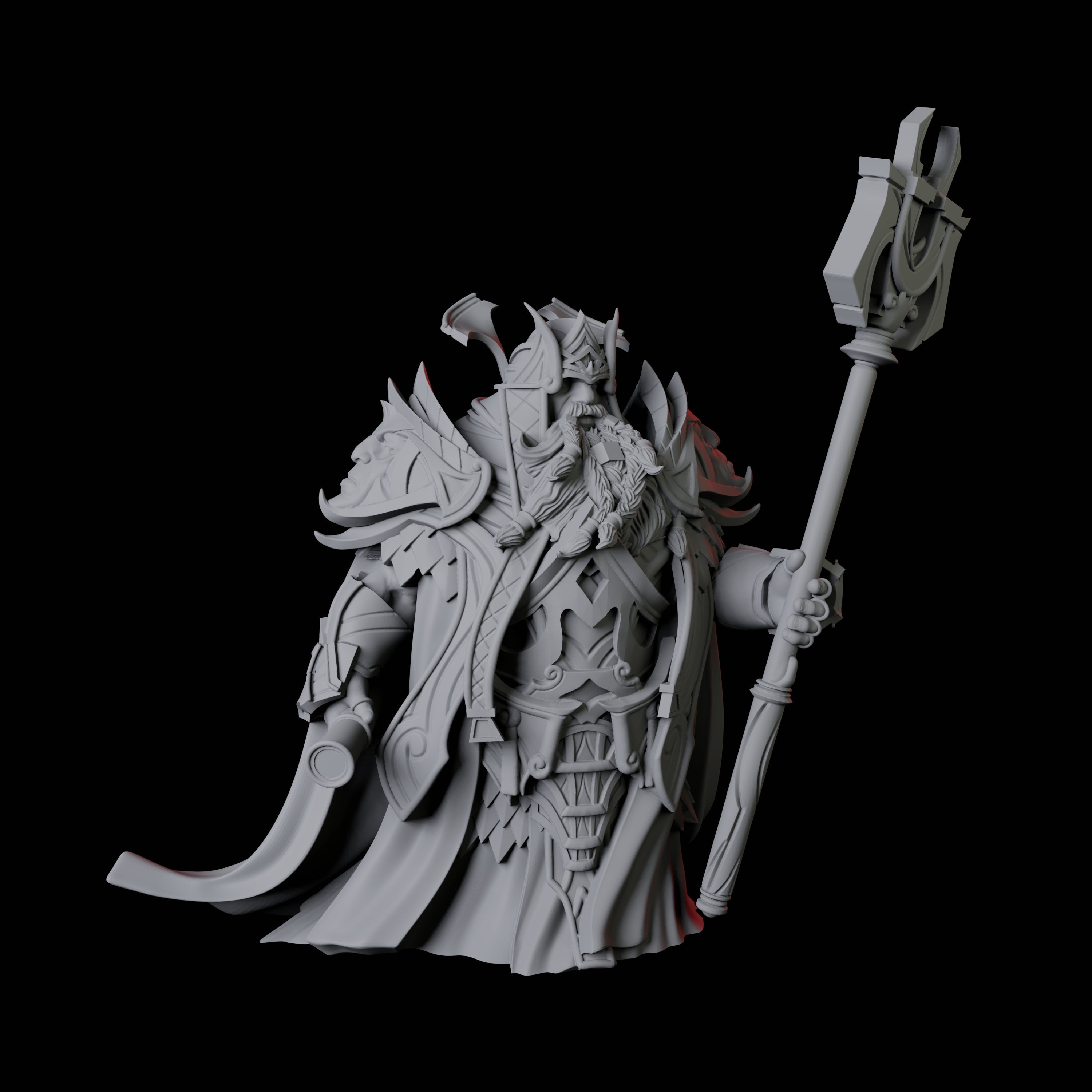 Dwarf High King Miniature for Dungeons and Dragons, Pathfinder or other TTRPGs
