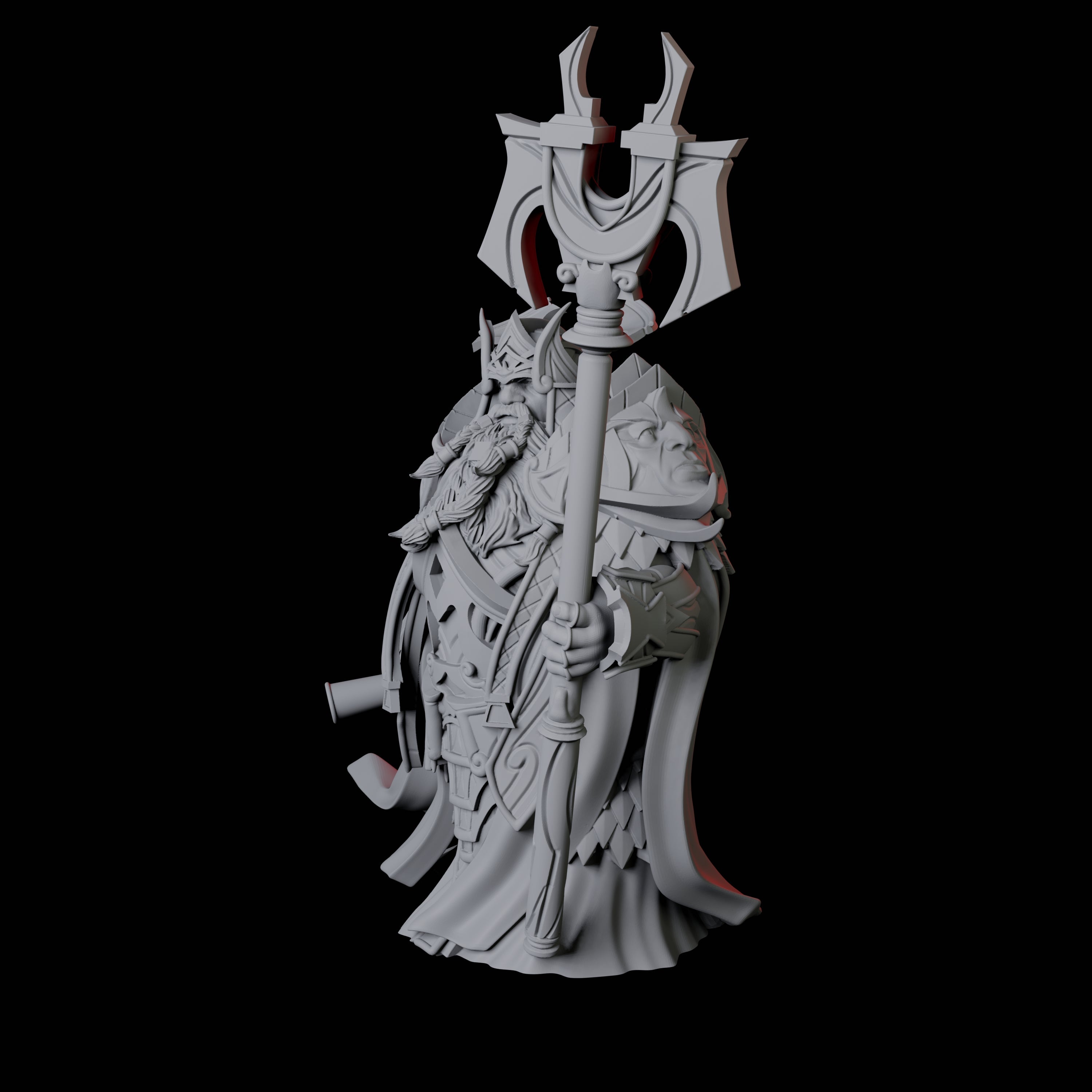 Dwarf High King Miniature for Dungeons and Dragons, Pathfinder or other TTRPGs