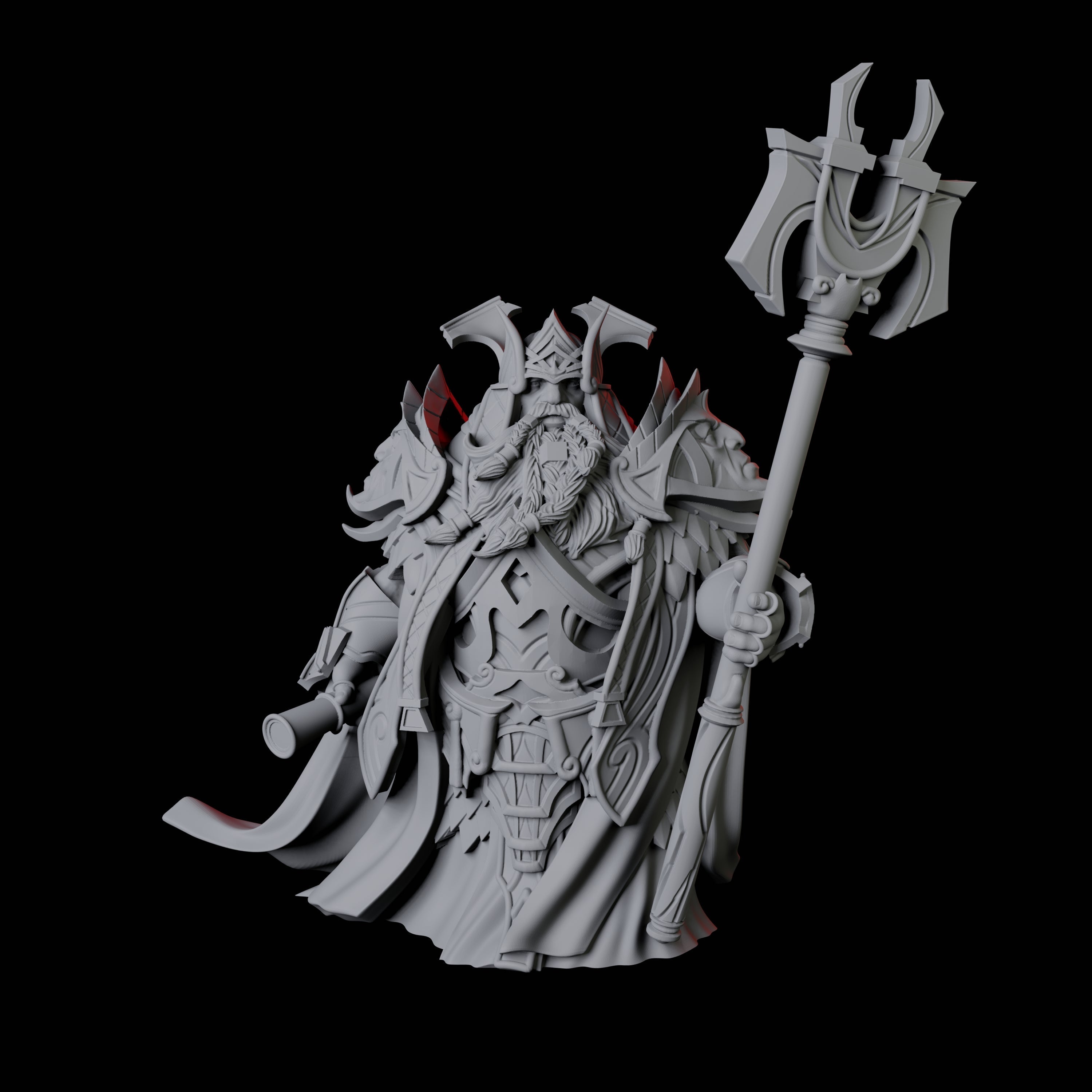 Dwarf High King Miniature for Dungeons and Dragons, Pathfinder or other TTRPGs