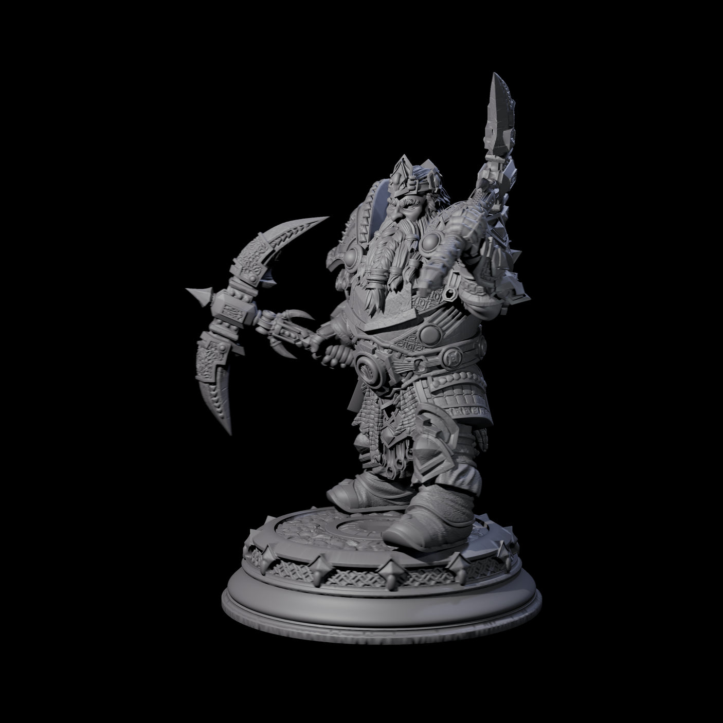 Dwarf King Miner Miniature for Dungeons and Dragons, Pathfinder or other TTRPGs