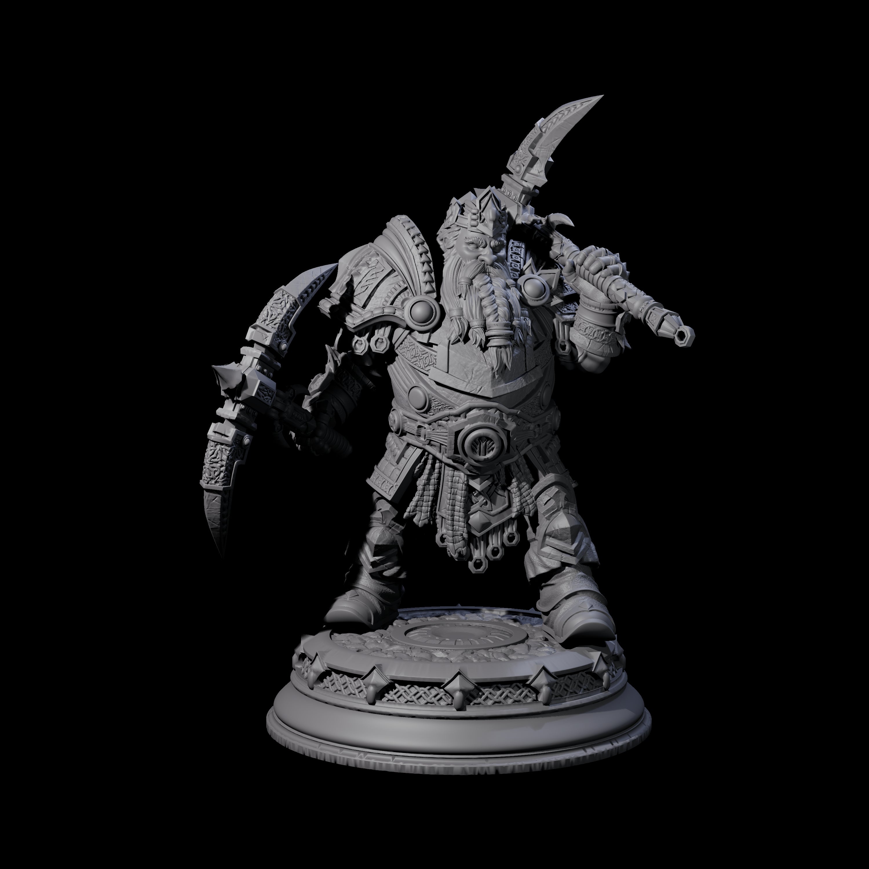 Dwarf King Miner Miniature for Dungeons and Dragons, Pathfinder or other TTRPGs
