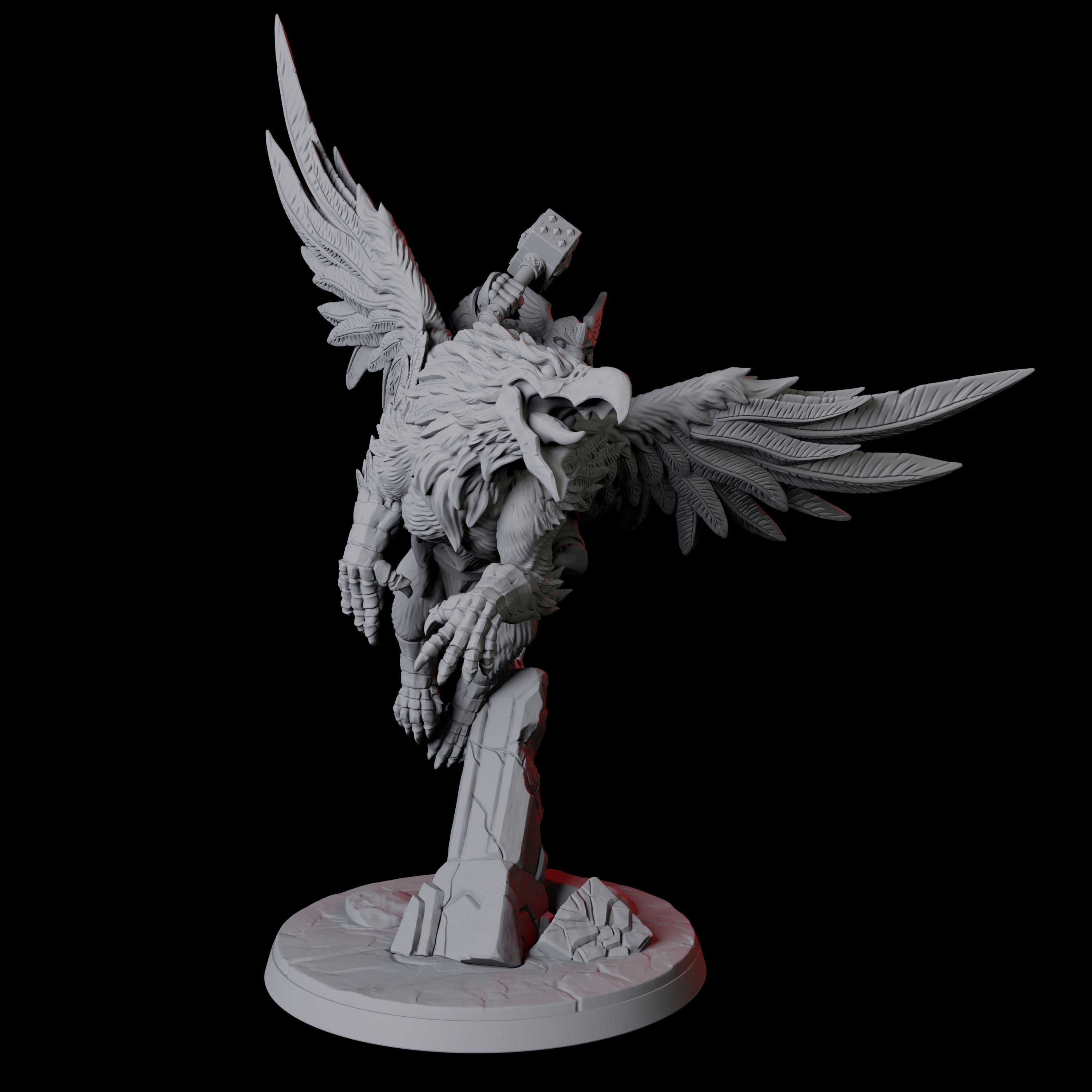 Dwarf Sky Cavalry A Miniature for Dungeons and Dragons, Pathfinder or other TTRPGs