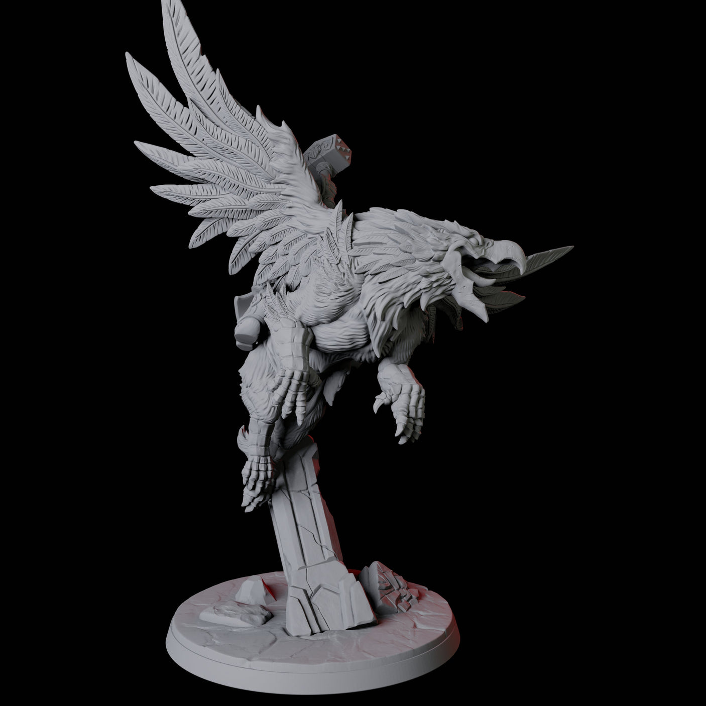 Dwarf Sky Cavalry A Miniature for Dungeons and Dragons, Pathfinder or other TTRPGs