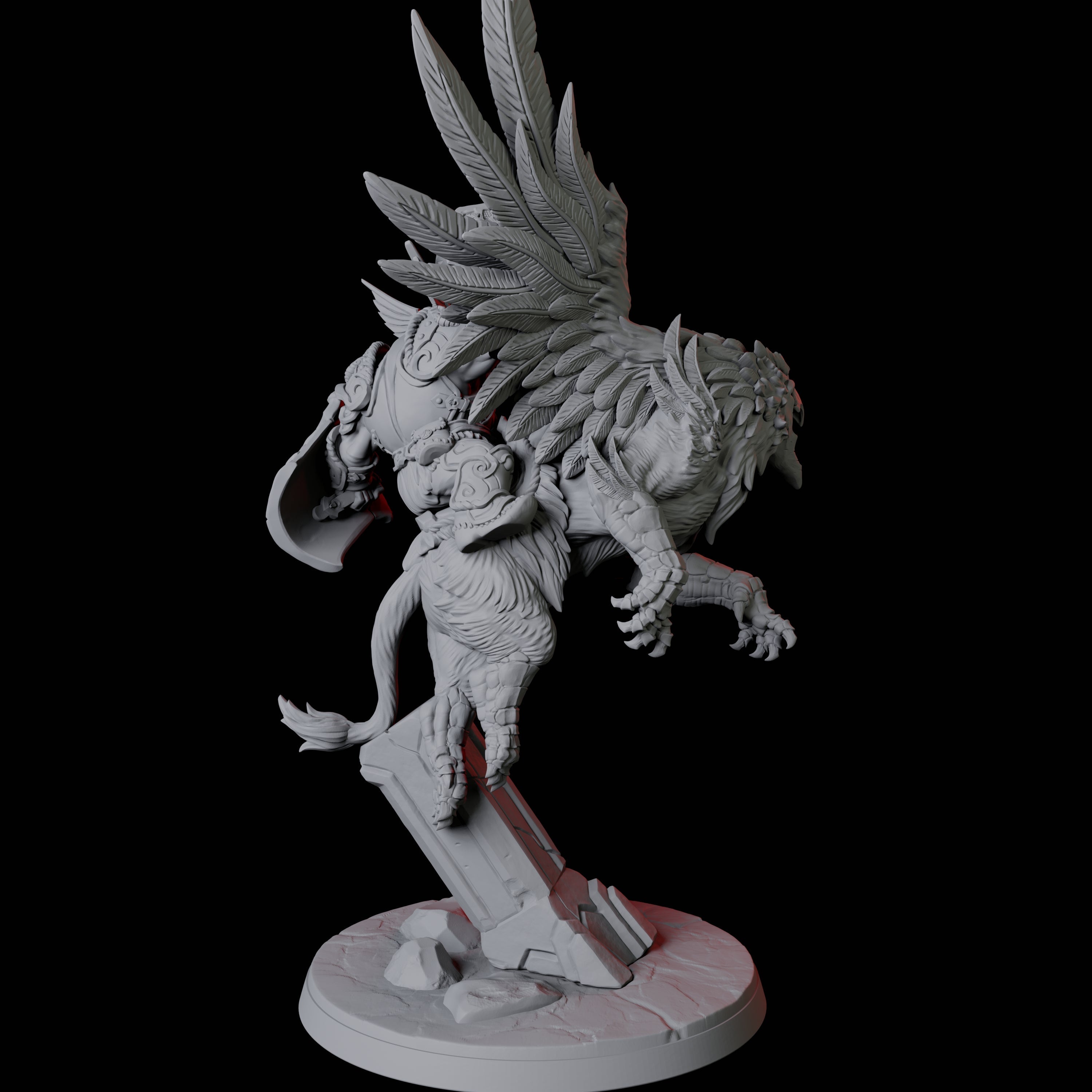 Dwarf Sky Cavalry A Miniature for Dungeons and Dragons, Pathfinder or other TTRPGs