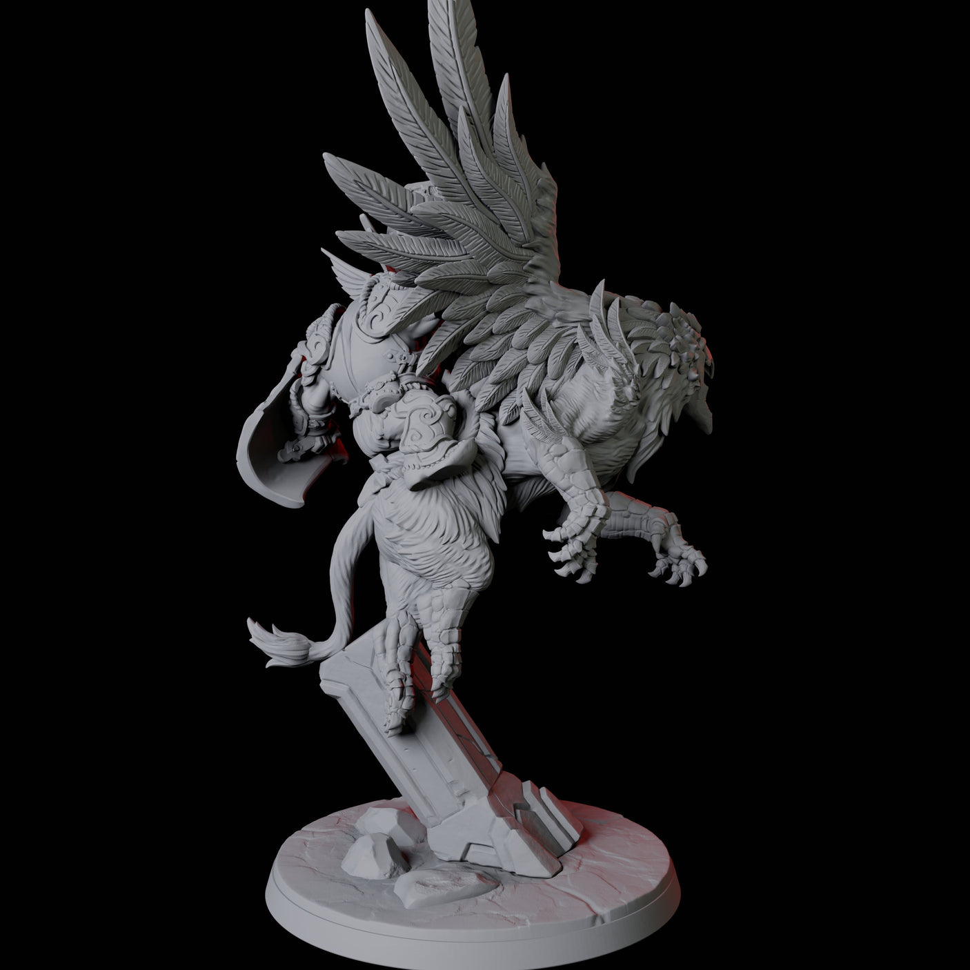 Dwarf Sky Cavalry A Miniature for Dungeons and Dragons, Pathfinder or other TTRPGs