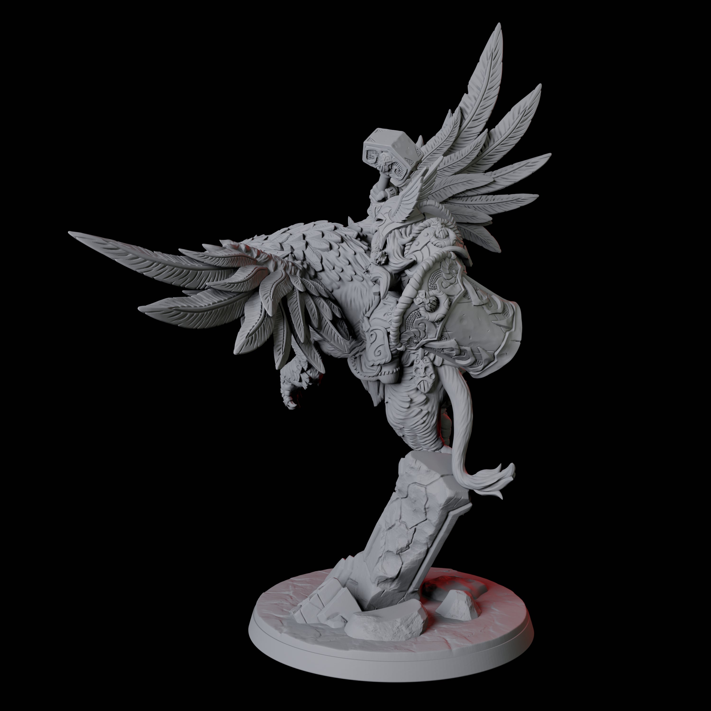 Dwarf Sky Cavalry A Miniature for Dungeons and Dragons, Pathfinder or other TTRPGs