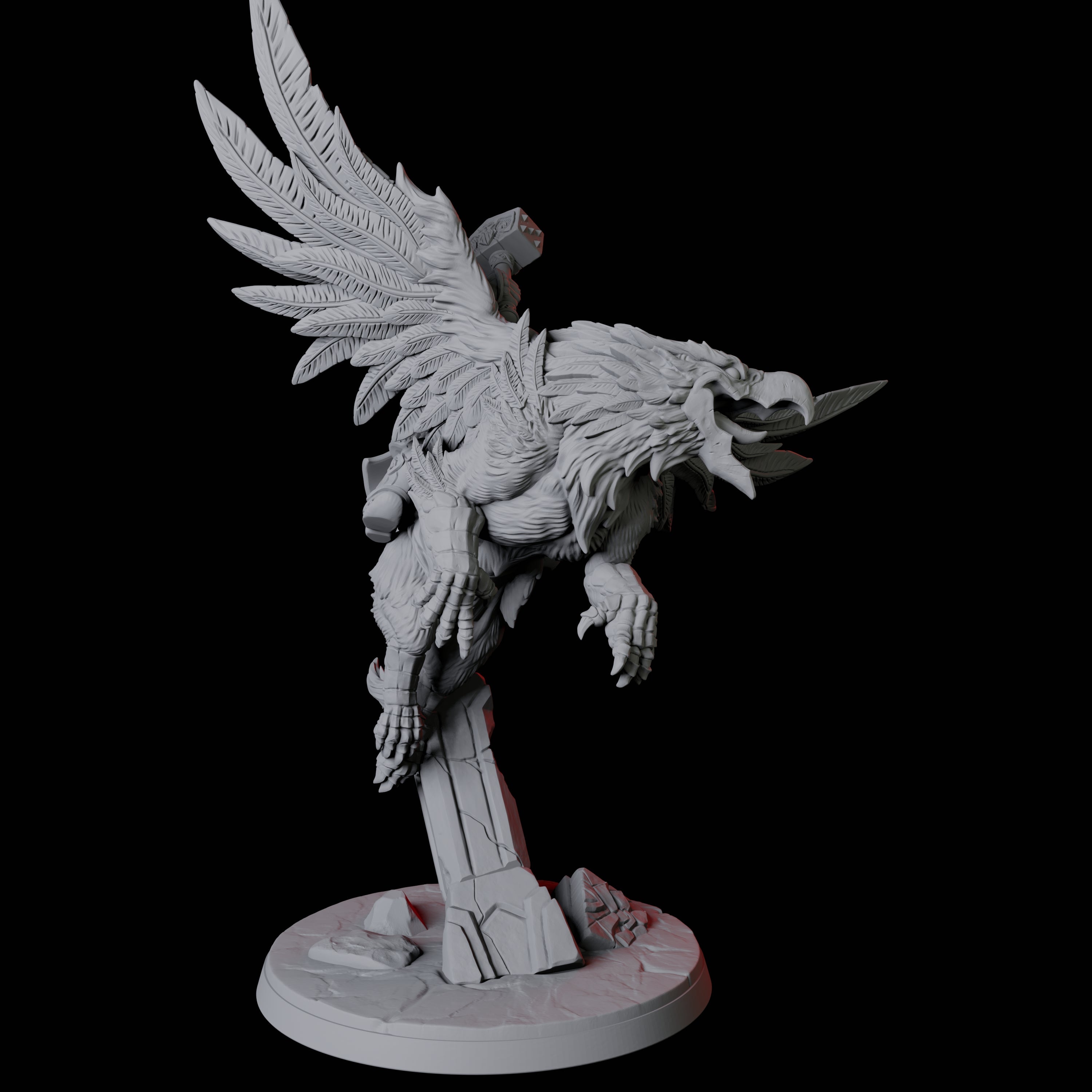 Dwarf Sky Cavalry Miniature for Dungeons and Dragons, Pathfinder or other TTRPGs