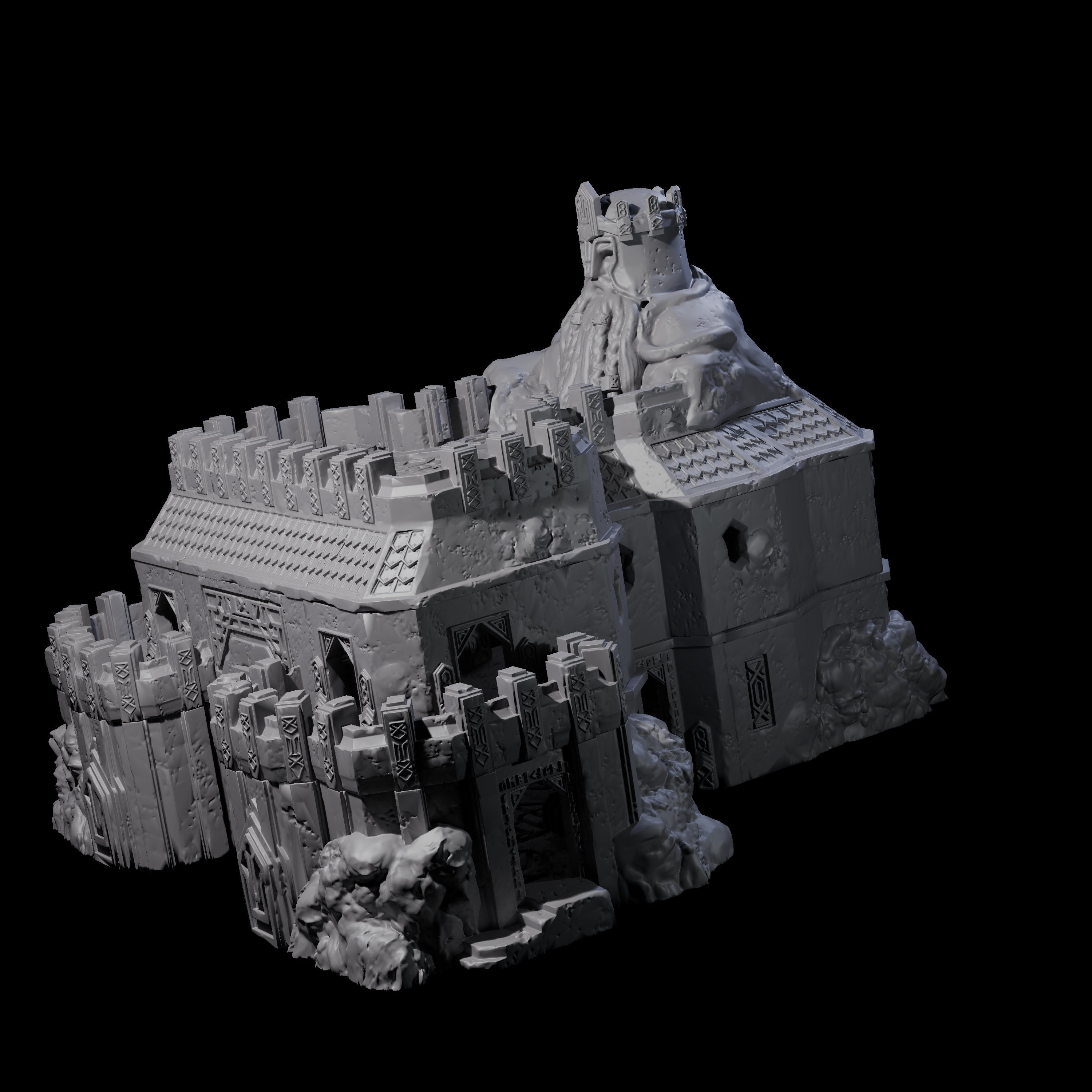 Dwarven Great Hall - Kingdom of Durak Deep Miniature for Dungeons and Dragons, Pathfinder or other TTRPGs