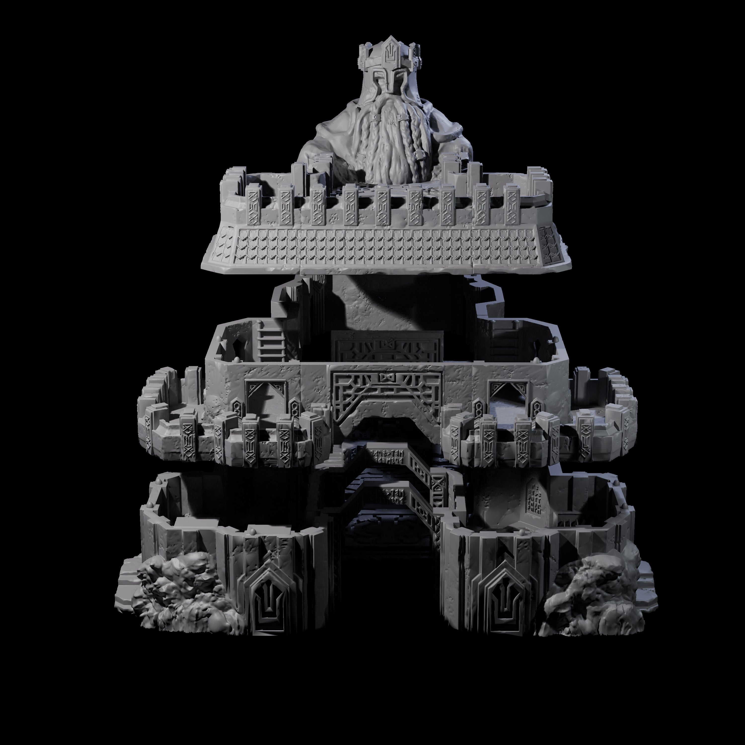 Dwarven Great Hall - Kingdom of Durak Deep Miniature for Dungeons and Dragons, Pathfinder or other TTRPGs