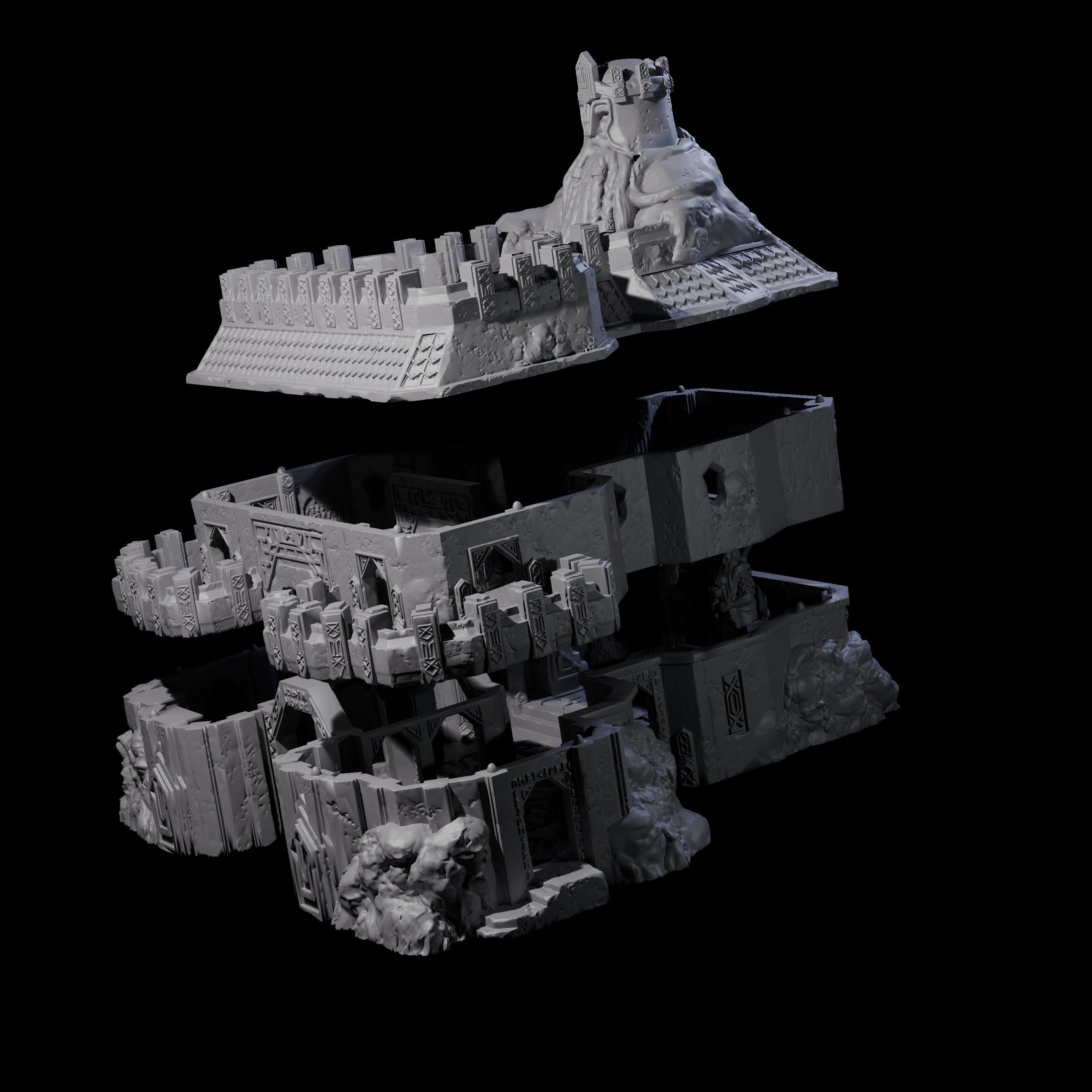 Dwarven Great Hall - Kingdom of Durak Deep Miniature for Dungeons and Dragons, Pathfinder or other TTRPGs