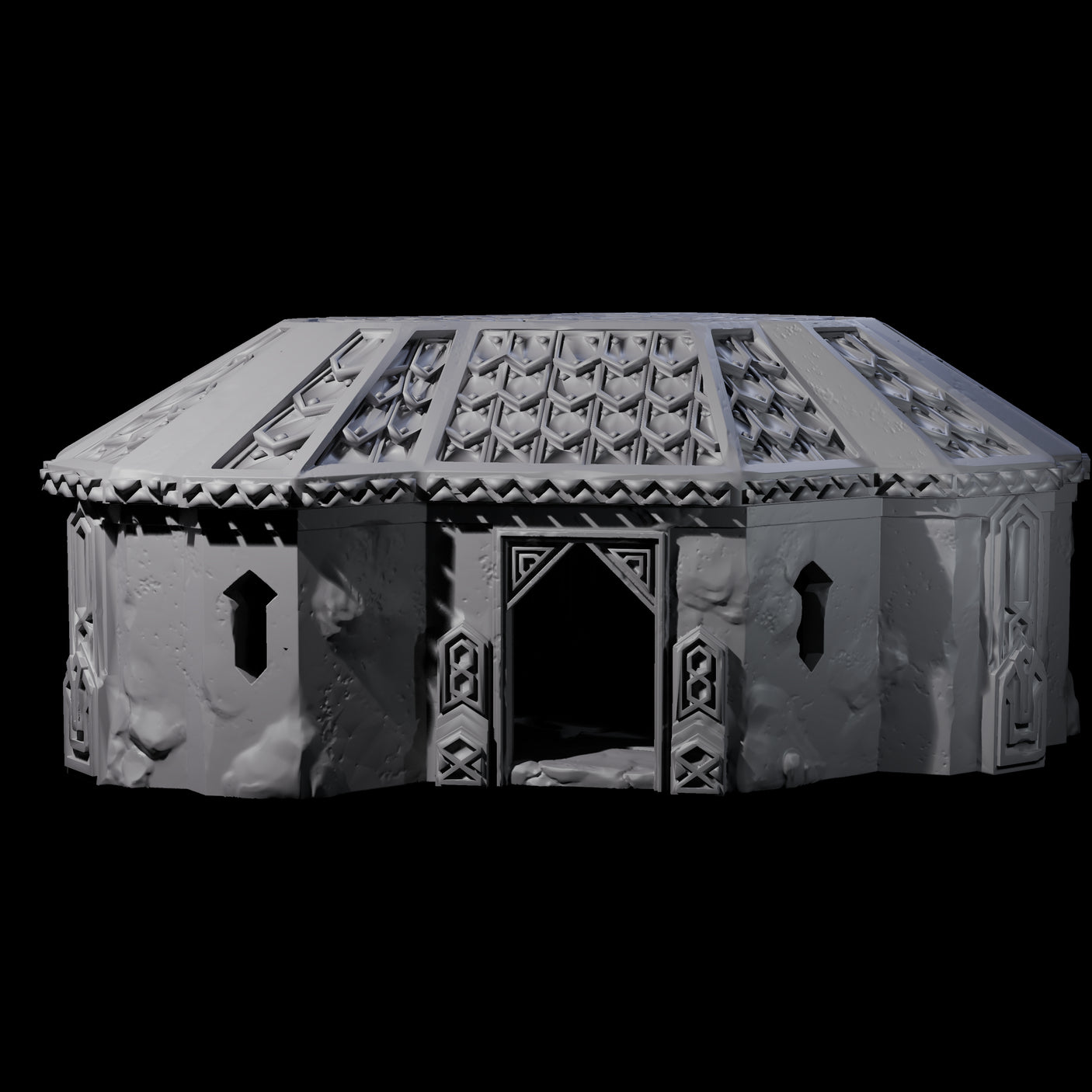 Dwarven Library House - Kingdom of Durak Deep Miniature for Dungeons and Dragons, Pathfinder or other TTRPGs