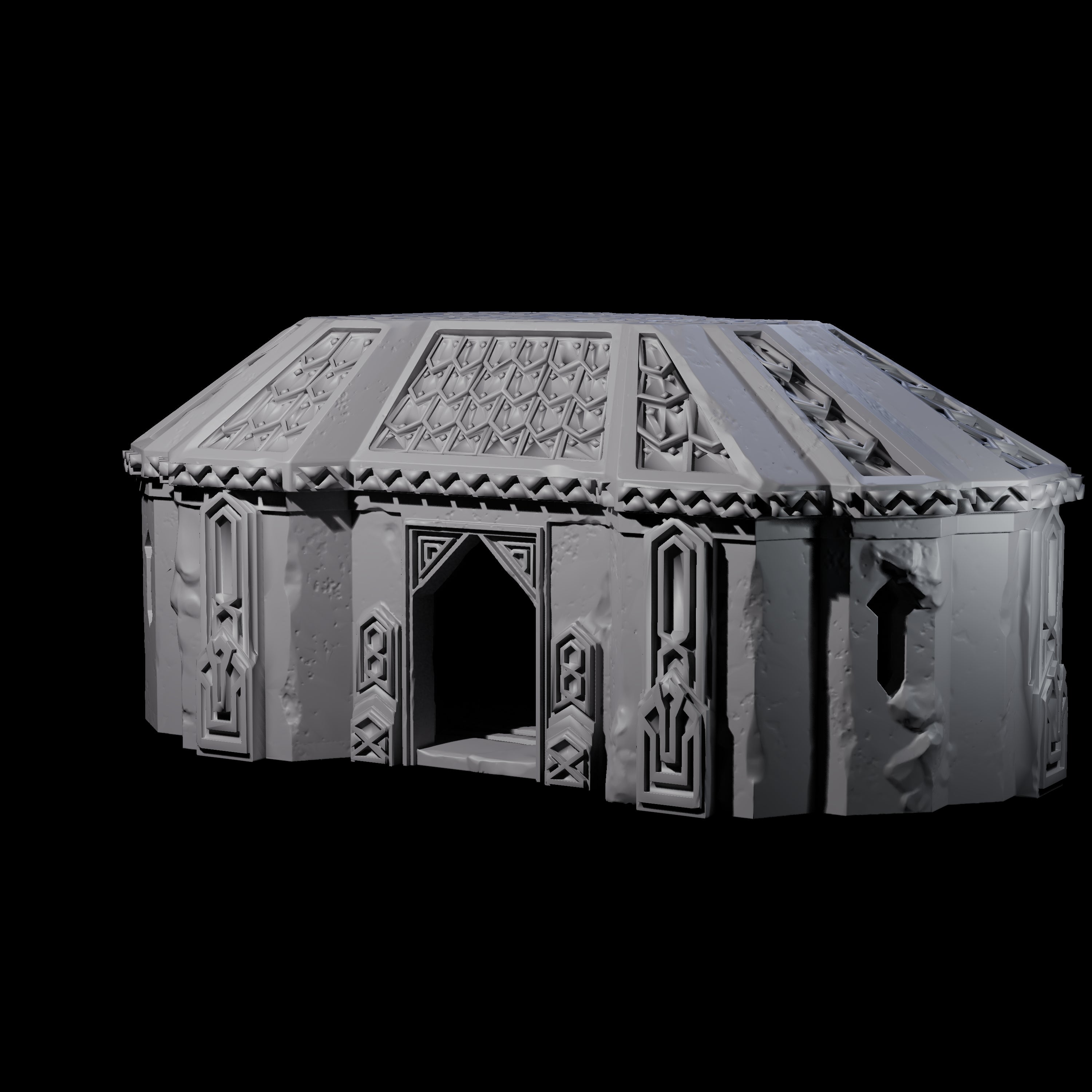 Dwarven Library House - Kingdom of Durak Deep Miniature for Dungeons and Dragons, Pathfinder or other TTRPGs