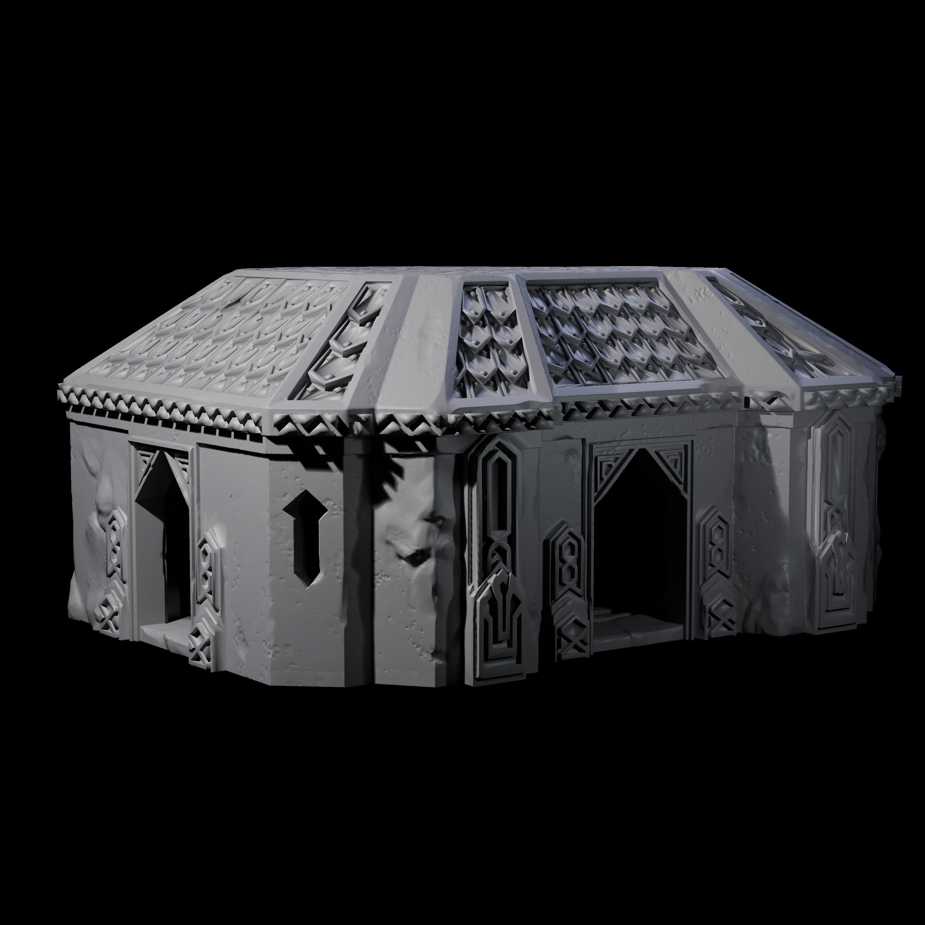 Dwarven Library House - Kingdom of Durak Deep Miniature for Dungeons and Dragons, Pathfinder or other TTRPGs