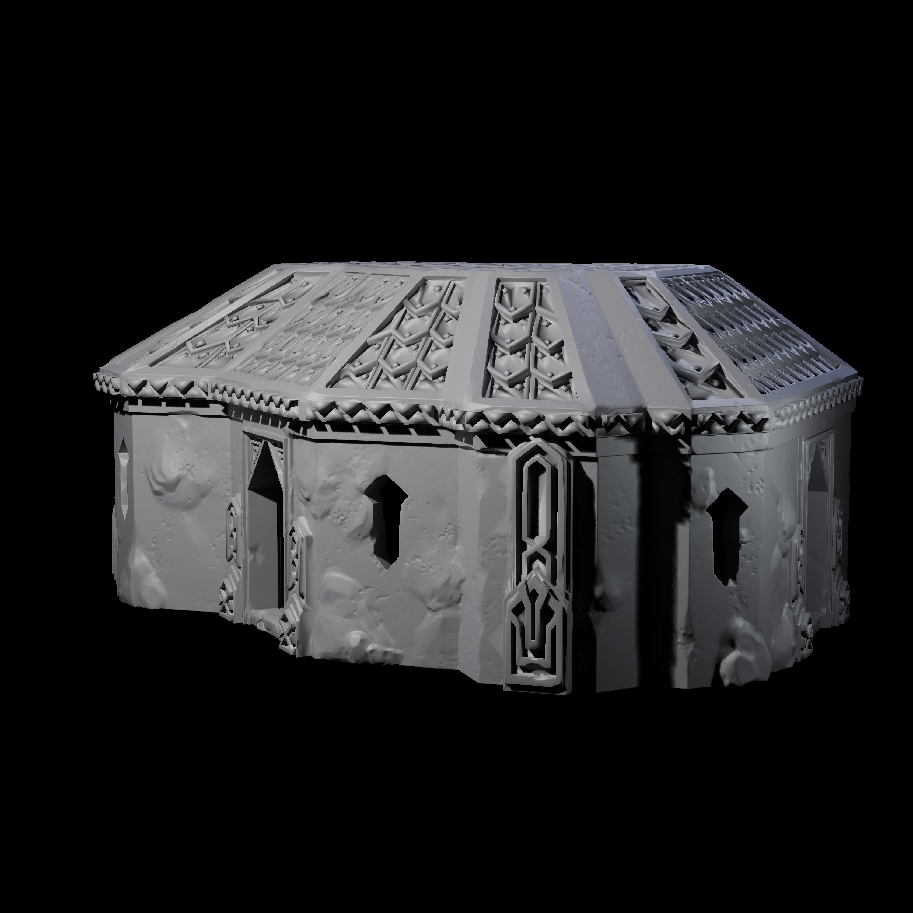 Dwarven Library House - Kingdom of Durak Deep Miniature for Dungeons and Dragons, Pathfinder or other TTRPGs